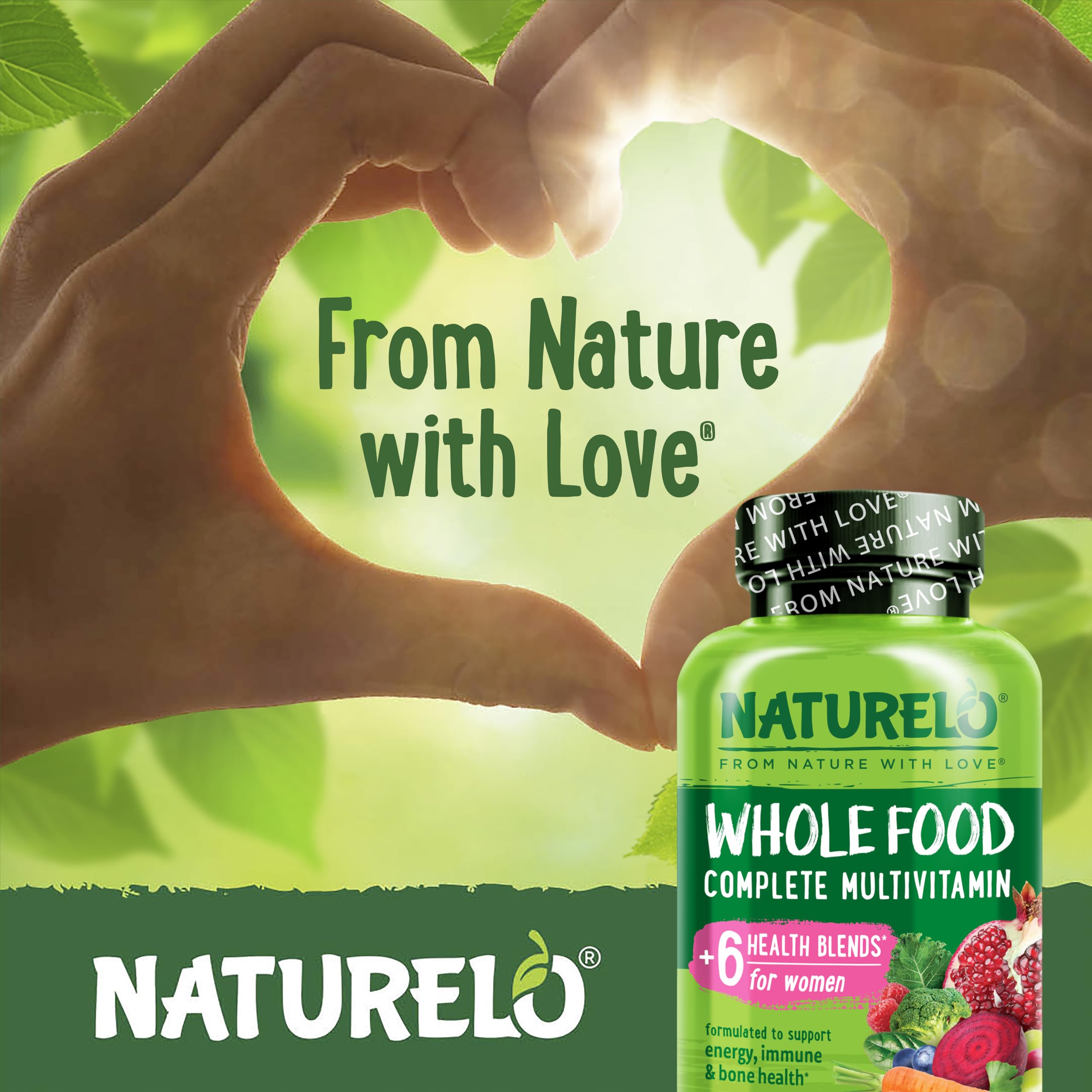 NATURELO Whole Food Multivitamin for Women - with Vitamins, Minerals, & Organic Extracts - Supplement for Energy and Heart Health NATURELO buy supplements canada
