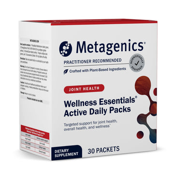Metagenics Wellness Essentials Active Daily Packs - with Glucosamine, Chondroitin, MSM, Magnesium, Vitamin C & Omega-3* - Supports Mobility, Cartilage & Bone Health* - 30 Packets Metagenics buy supplements canada