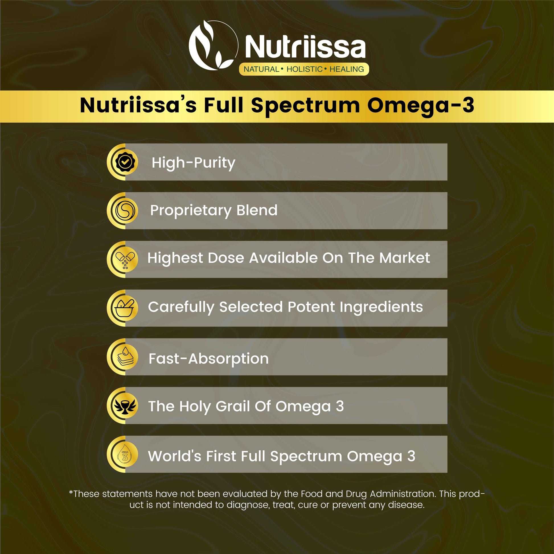 Nutriissa Omega 3 - Full Spectrum - 180 Count - High Concentrate Formula Fish Oil, Krill Oil Nutriissa buy supplements canada