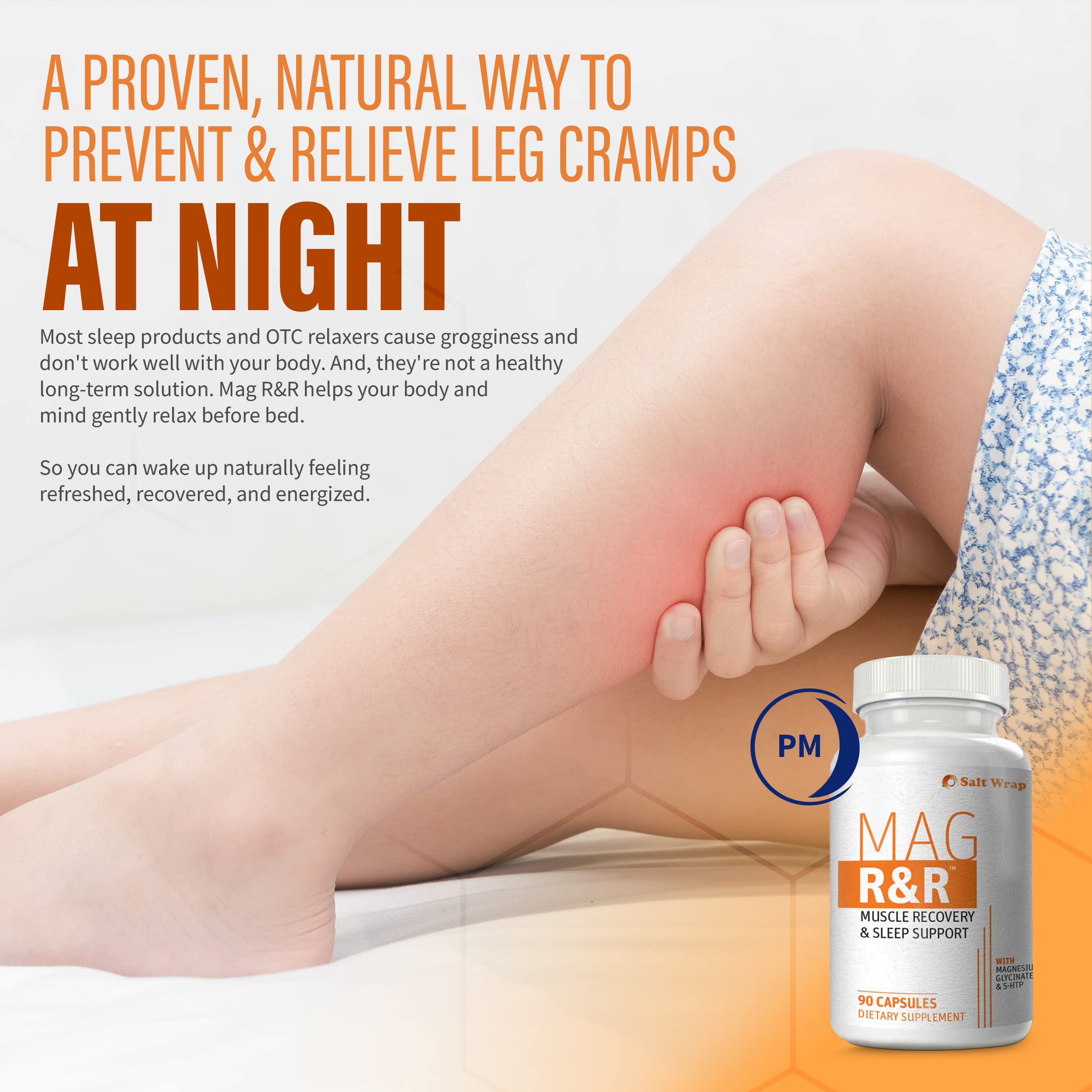 SaltWrap Mag R&R - Nighttime Muscle Cramps Support, Natural Sleep Support for Adults SaltWrap buy supplements canada