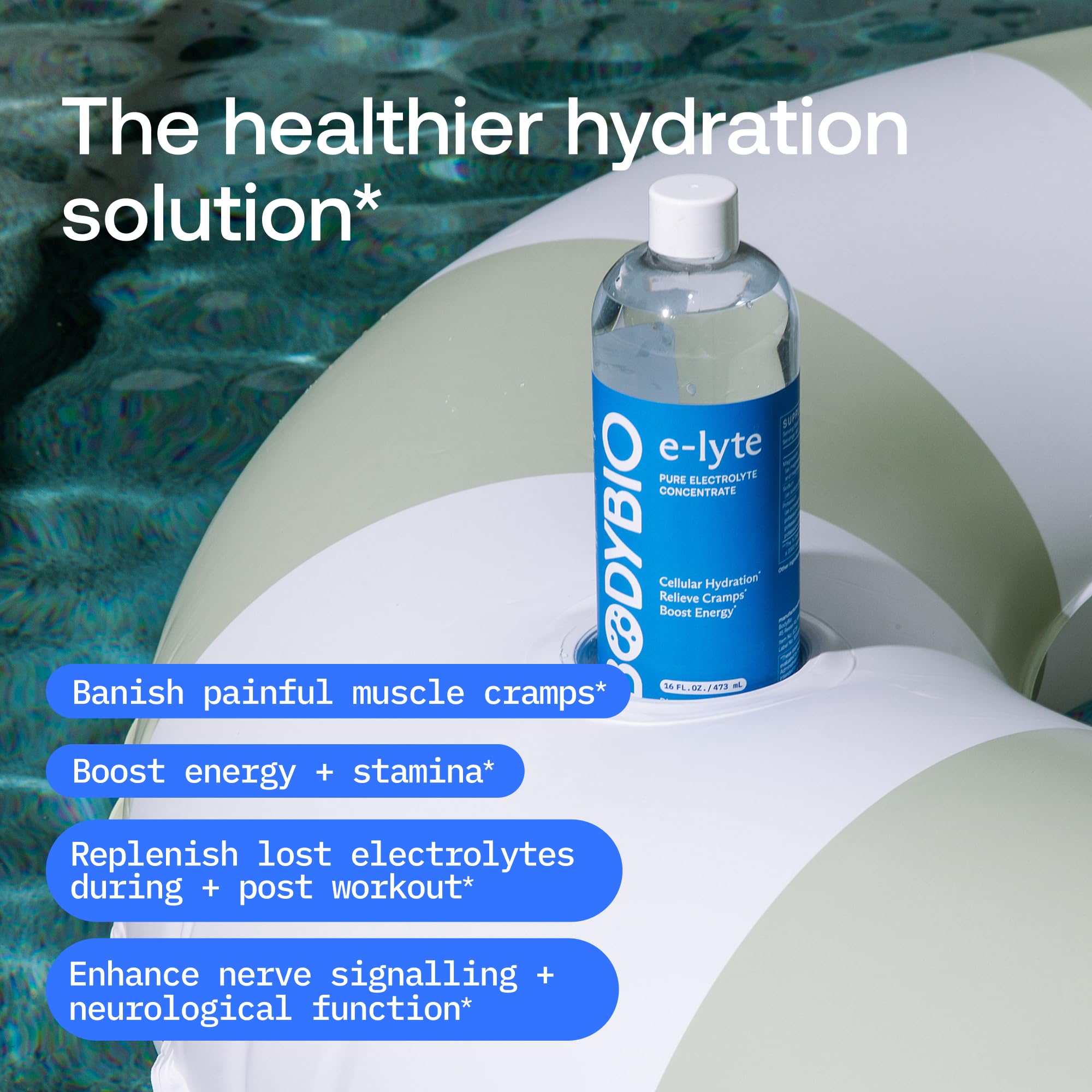 BodyBio e-lyte - Liquid Electrolyte Concentrate for Clean Hydration, Energy & Cramp Relief - No Sugar, No Artificial Flavors, No Fillers, Keto Friendly BodyBio buy supplements canada