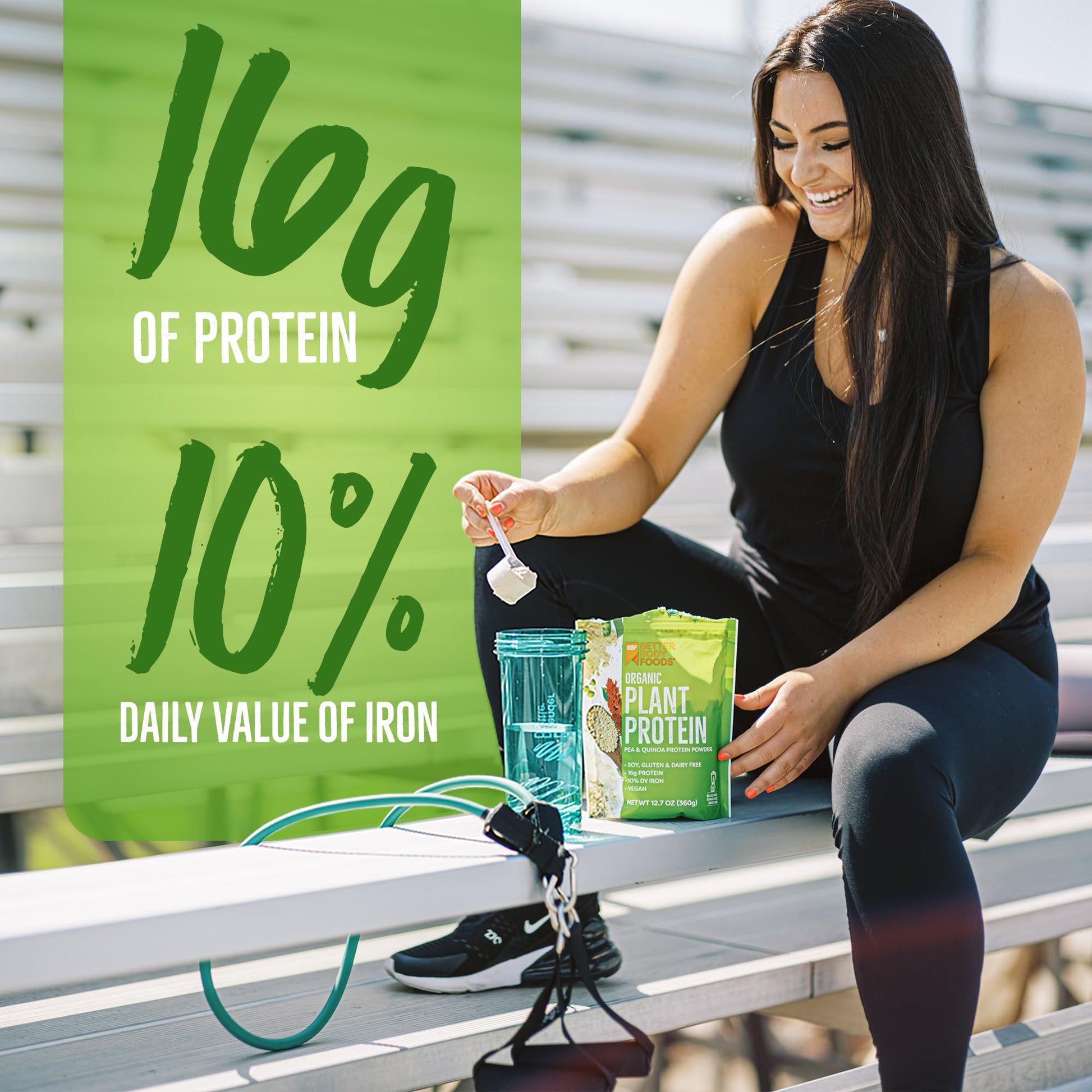 BetterBody Foods Organic Plant Based Protein Powder, 16g of Protein 24% DV, Vegan, Low Net Carbs, Gluten Free, Dairy Free, No Sugar Added, Soy Free, Non-GMO, 12.7 Ounces BetterBody Foods buy supplements canada