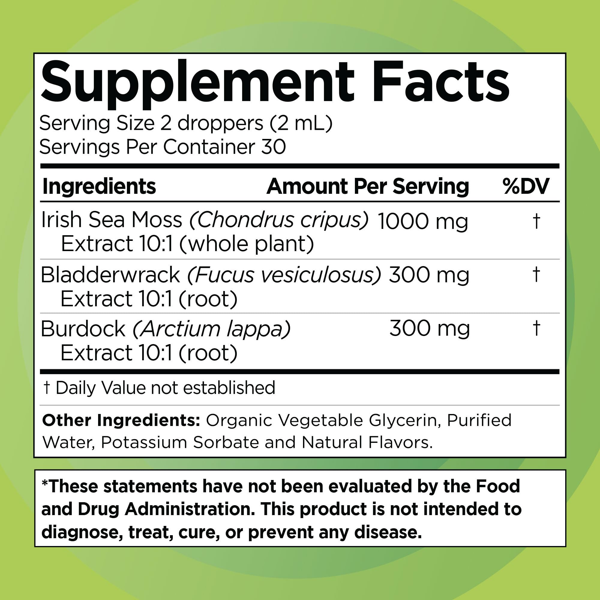 Liquid Naturals Irish Sea Moss Drops - Citrus Berry Flavor - 92+ Essential Minerals & Vitamins - Energy, Skin, Gut, Recovery - Bladderwrack and Burdock Root - 2 fl. oz Liquid Naturals buy supplements canada