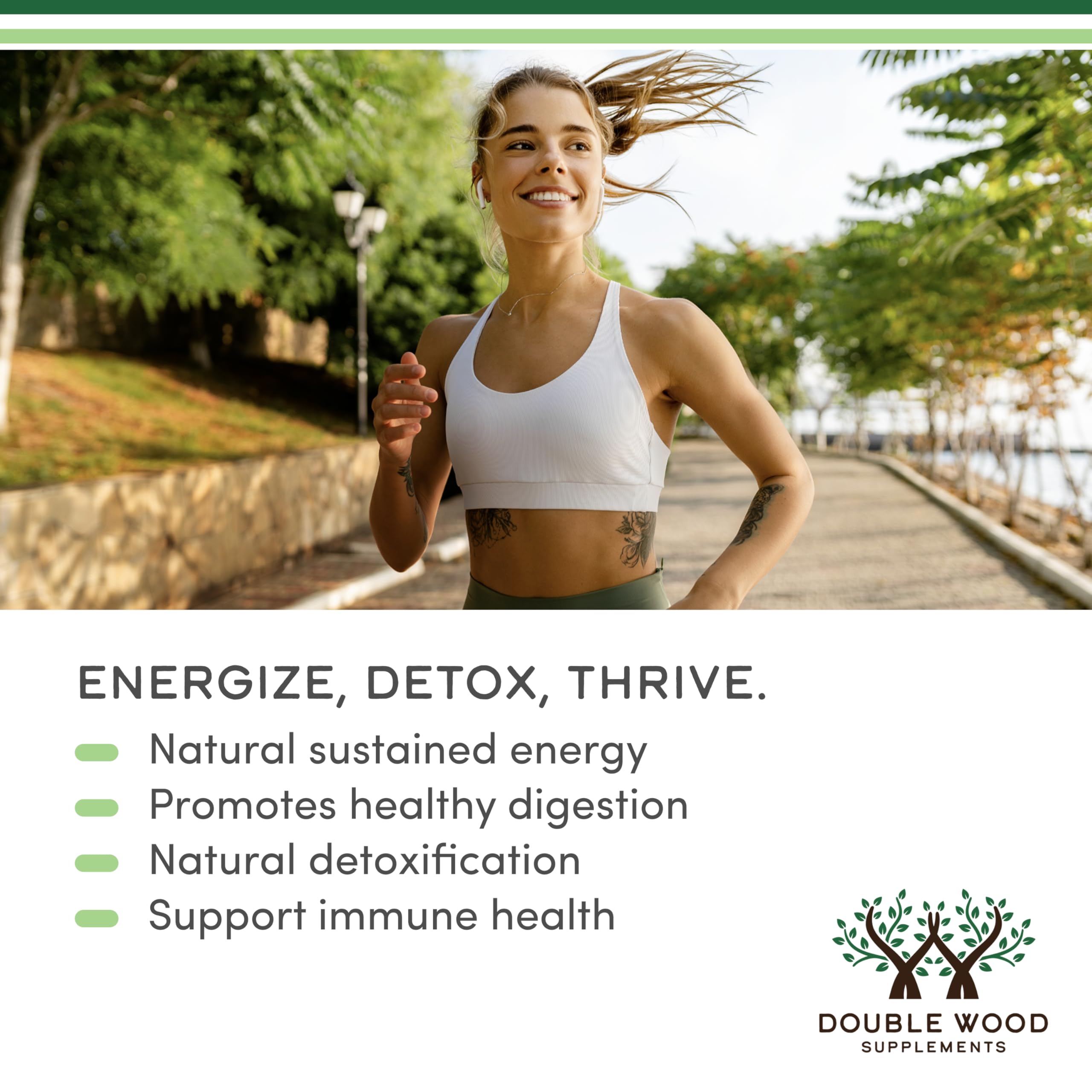 Chlorophyll Liquid Drops - for Digestion, Gut Health, Energy and Detox - Vegan Safe Double Wood Supplements buy supplements canada