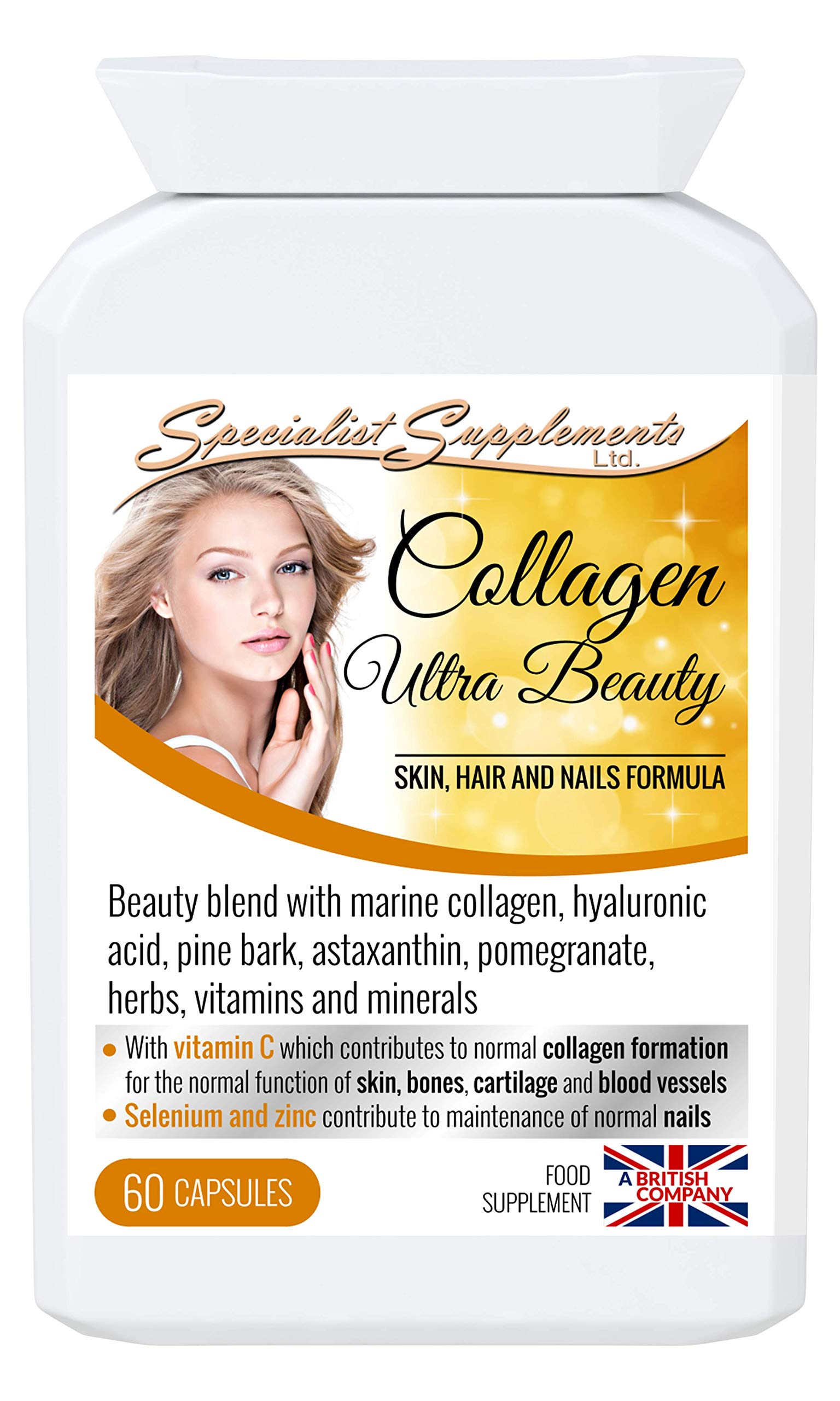 Specialist Supplements Collagen Ultra Beauty Marine Collagen, Hyaluronic Acid, Vitamin, Mineral Specialist Supplements buy supplements canada