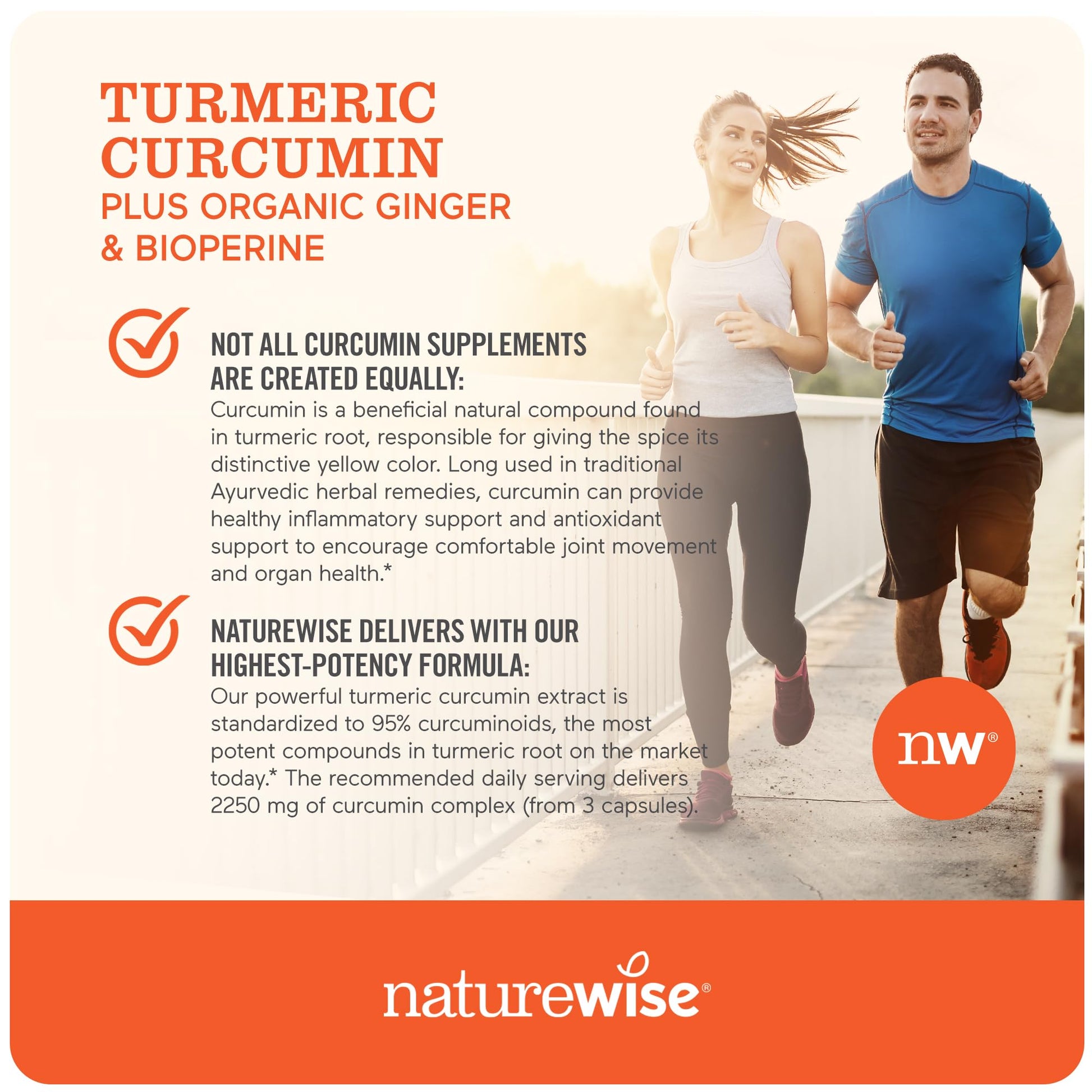 NatureWise Curcumin Turmeric 2250mg | 95% Curcuminoids & BioPerine Black Pepper NatureWise buy supplements canada