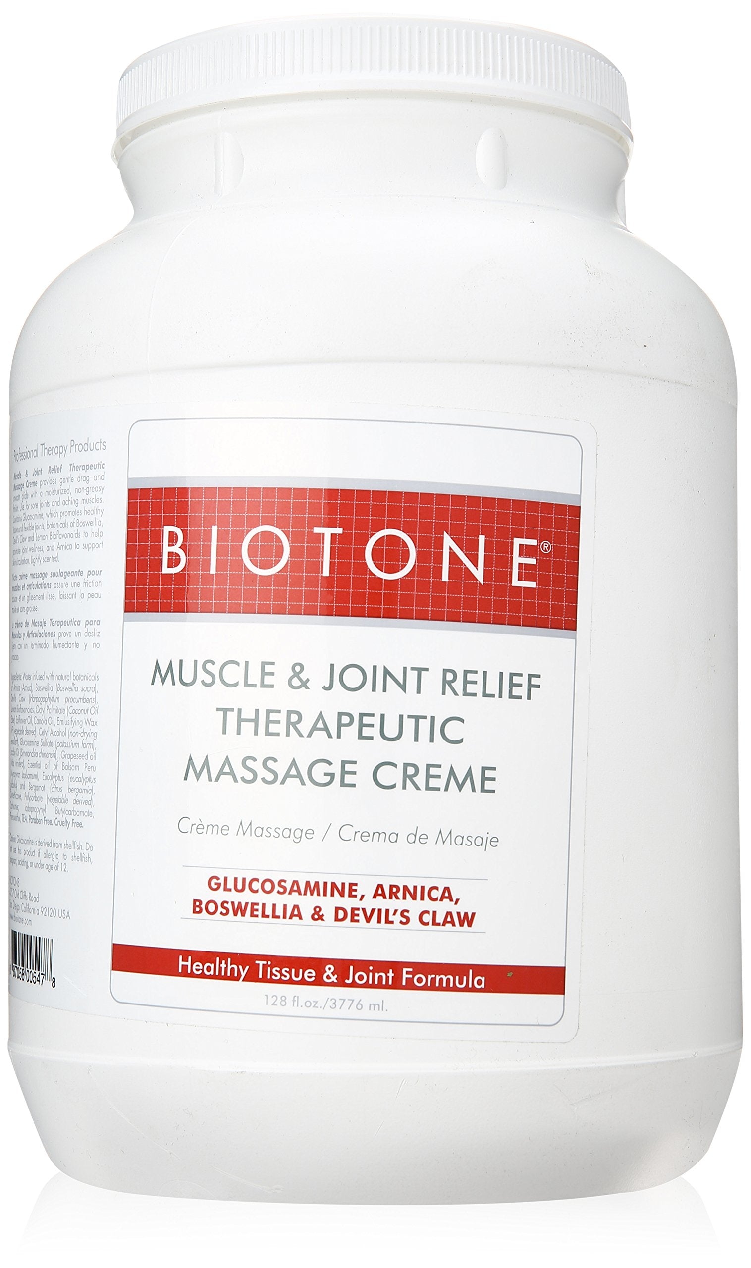 Biotone Muscle & Joint Therapeutic Massage Creme 1Gallon BIOTONE buy supplements canada