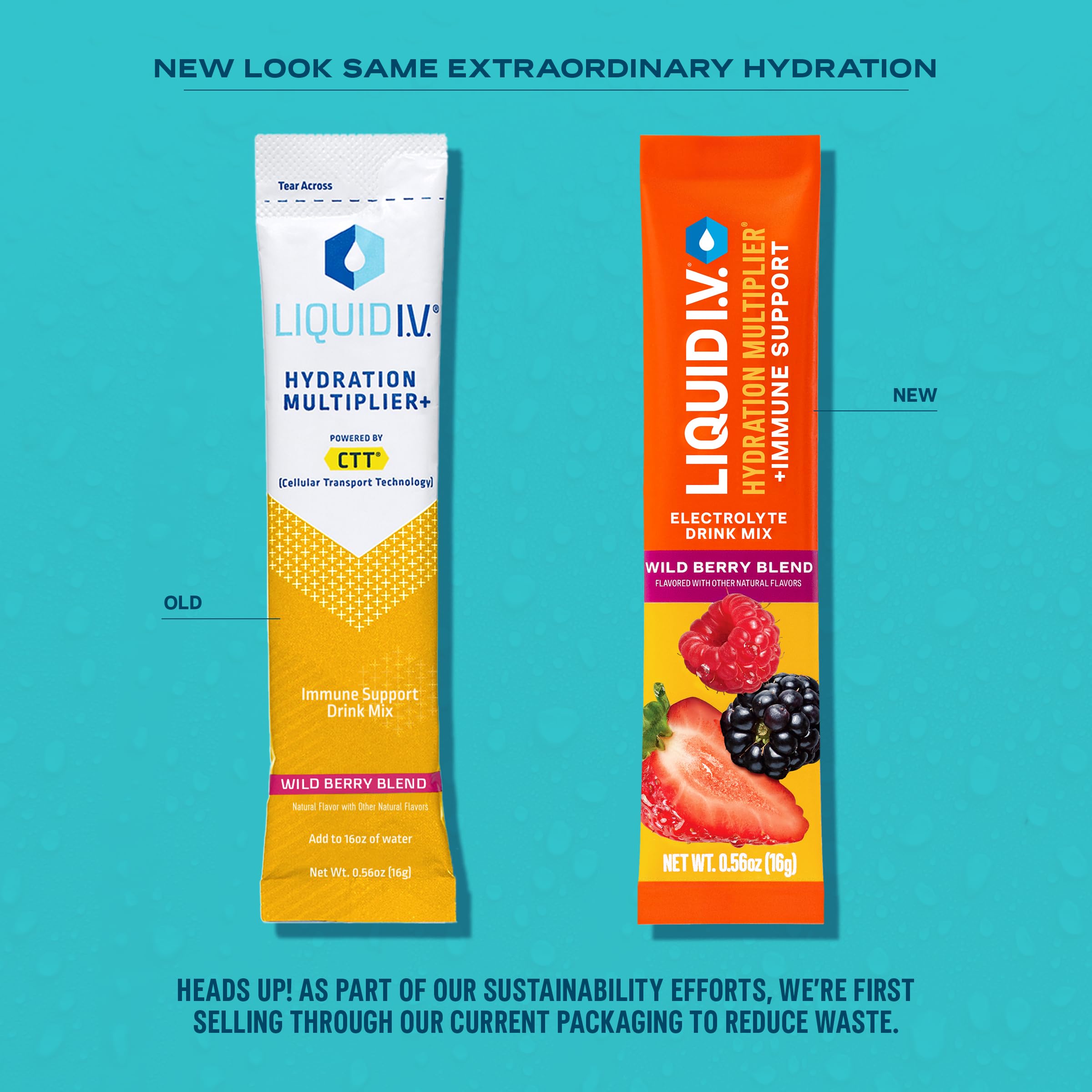 Liquid I.V.® Hydration Multiplier +Immune Support - Wild Berry Blend | Electrolyte Powder Drink Mix | 1 Pack (14 Servings) Liquid I.V. buy supplements canada