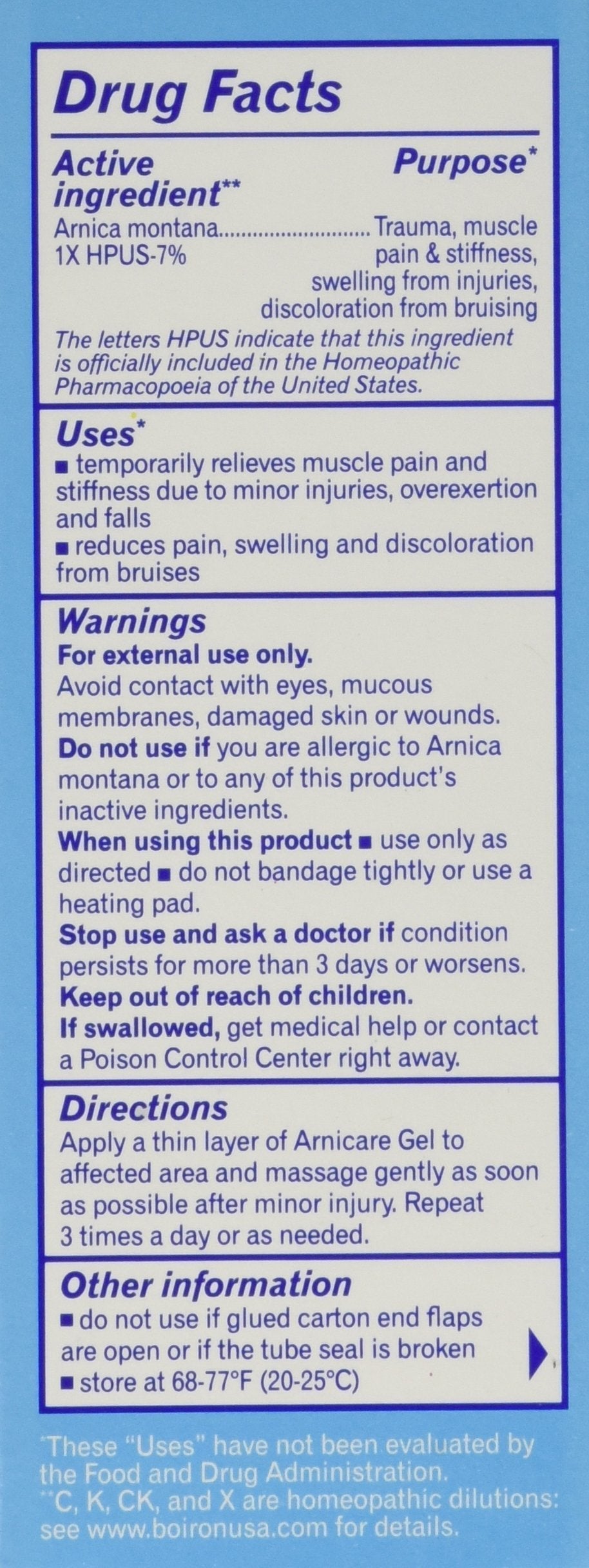 Boiron Arnicare Arnica Gel, 2.6 Ounce (Pack of 3) Friendshop 2016 buy supplements canada