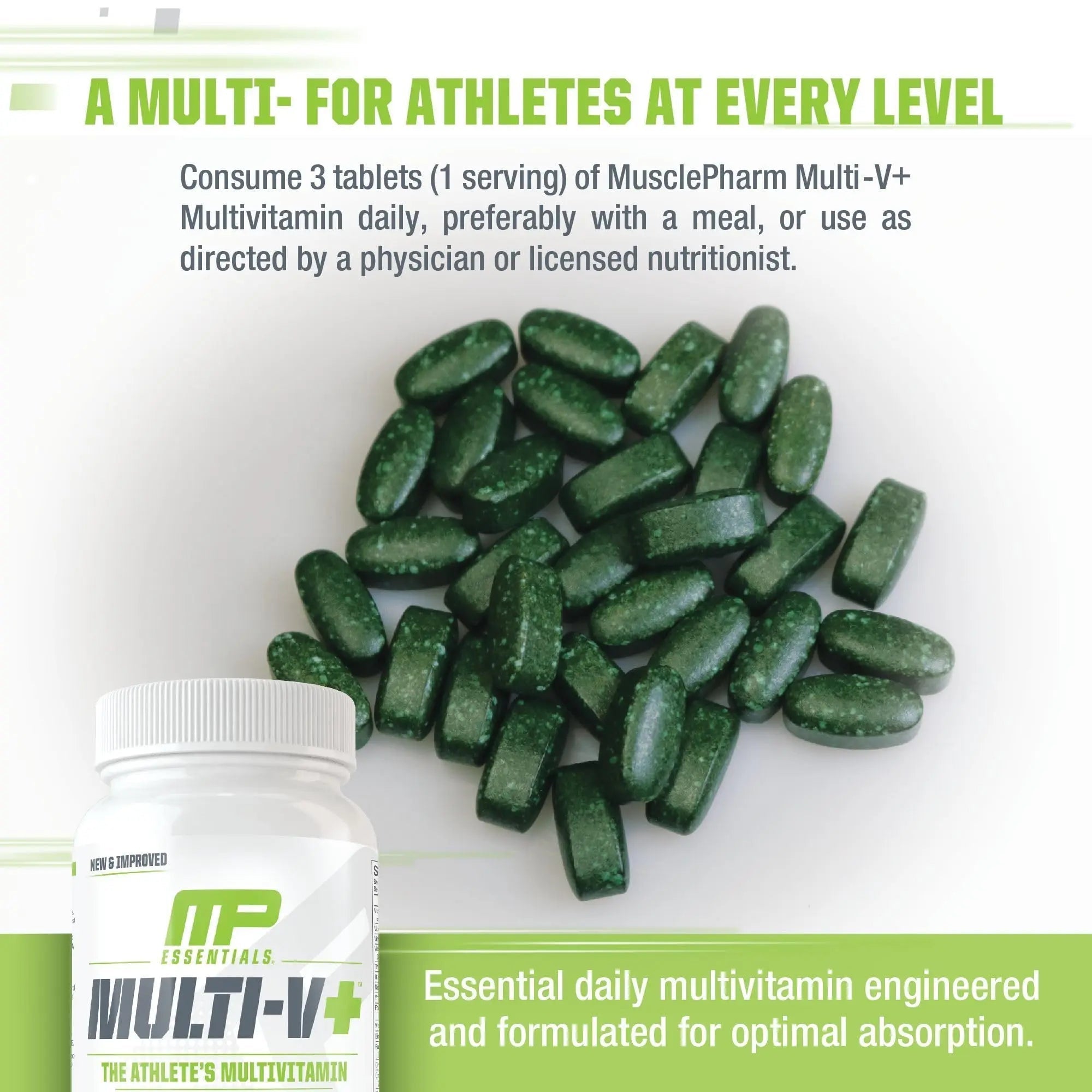 Muscle Pharm Essentials Multi-V+, The Athlete's Multi-Vitamin, Enhanced Energy, Performance & Immune Health, Daily Multivitamin for Men & Women Muscle Pharm buy supplements canada