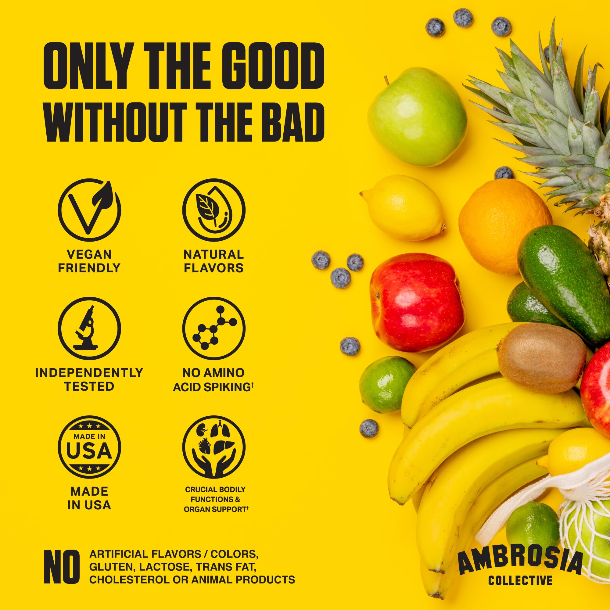 Ambrosia Superfood Organ & Cycle Support Powder | Liver & Kidney Support with Milk Thistle, Red Yeast Rice & CoQ10 | 13 Superfood Ingredients | 30 Servings | Honey Lemon Ambrosia buy supplements canada