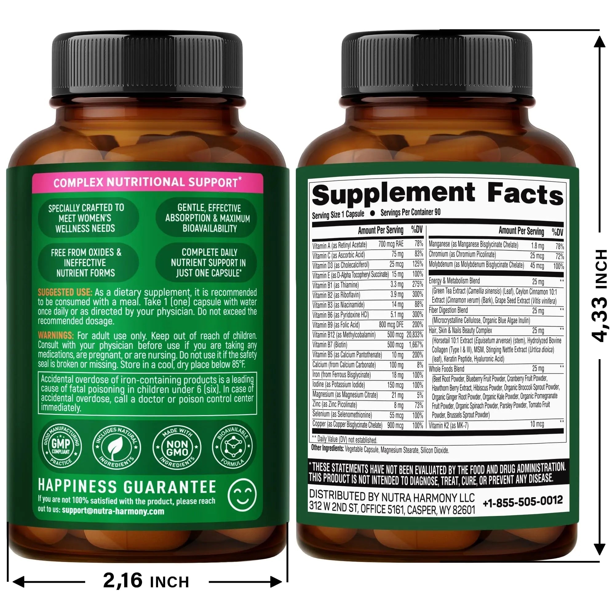 NUTRAHARMONY Multivitamins for Men & Women NUTRAHARMONY buy supplements canada