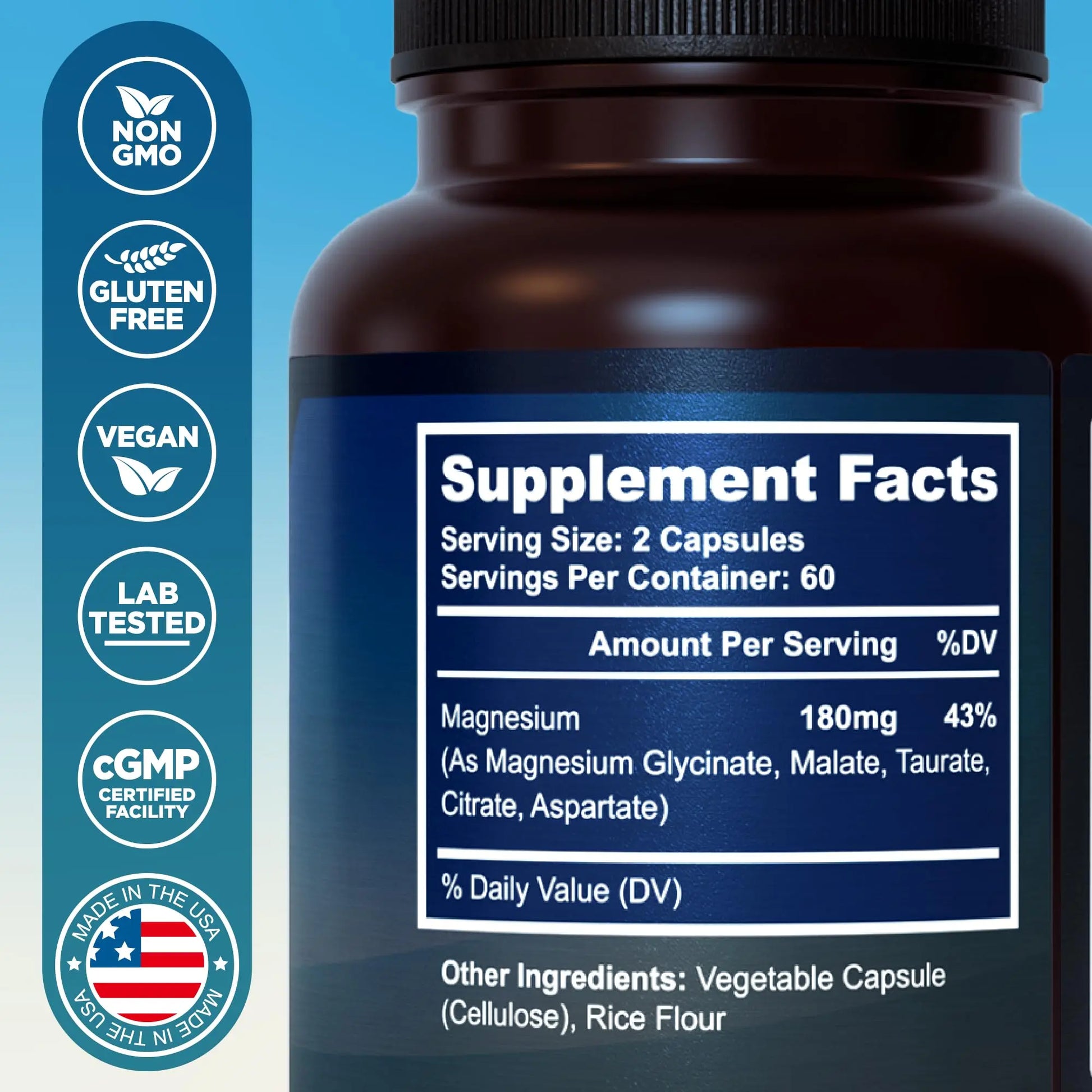 MyoActivo 5-in-1 Magnesium Complex - High Absorption - Chelated Magnesium Glycinate, Malate, Citrate, Taurate, & Aspartate for Nerves, Muscles, Bones | 120 Capsules | Magnesium Supplement MyoActivo buy supplements canada