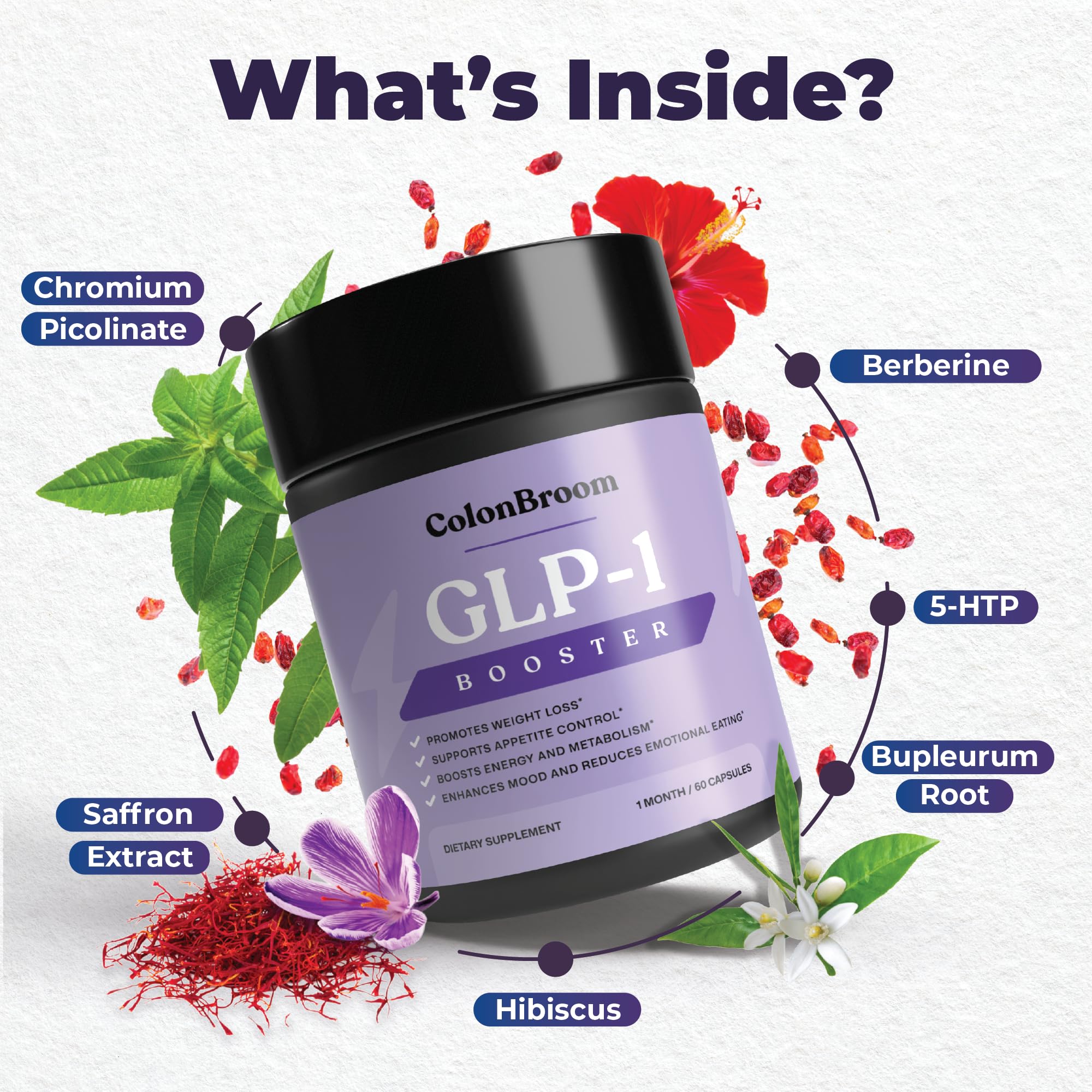 ColonBroom GLP-1 Weight Management Supplement for Women & Men - GLP1 Supports Gut Health, Metabolic Wellness & Appetite Regulation - Vegan, Gluten-Free Diet Capsules | 120 Count ColonBroom buy supplements canada