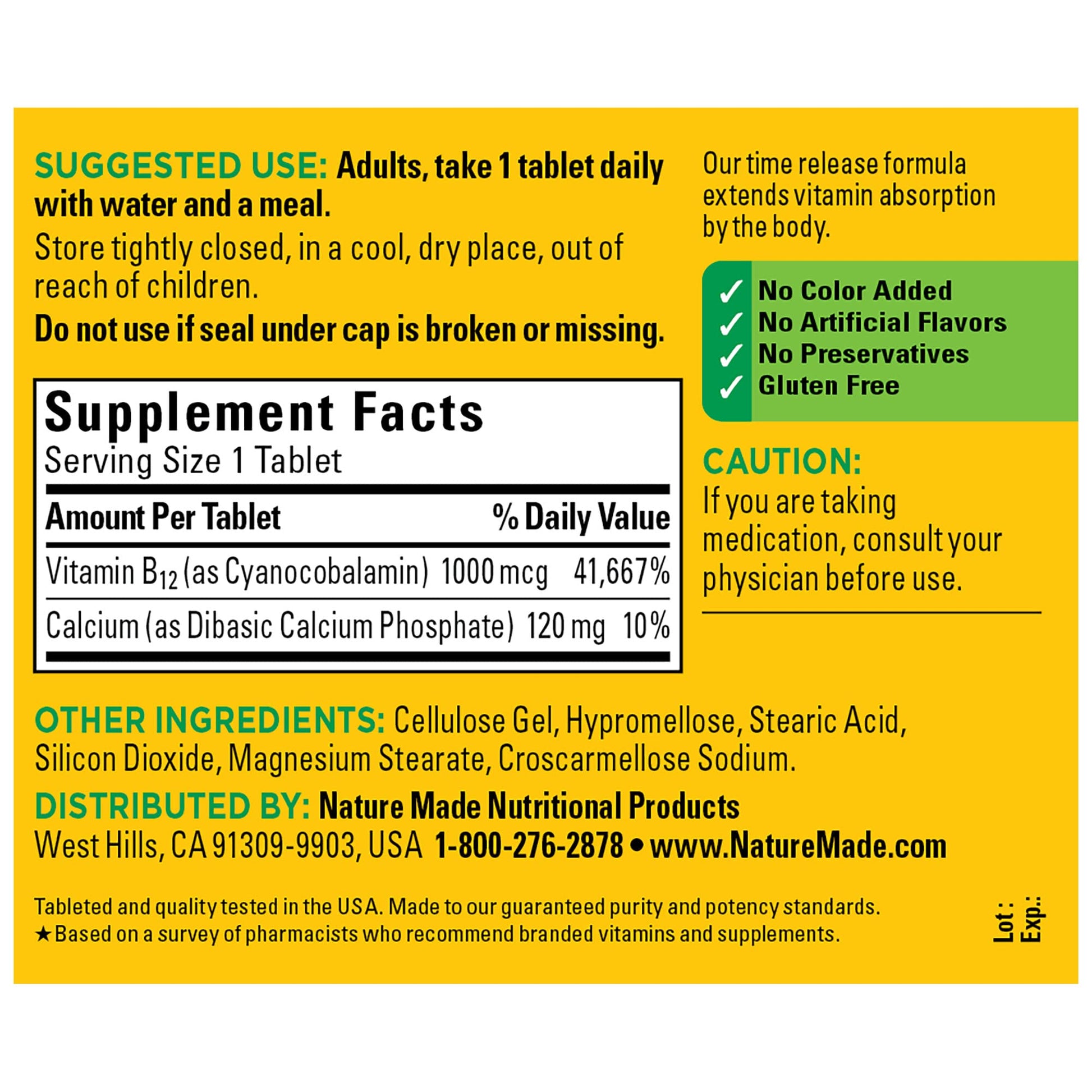 Nature Made Vitamin B12 1000 mcg, Dietary Supplement For Energy Metabolism Support Nature Made buy supplements canada