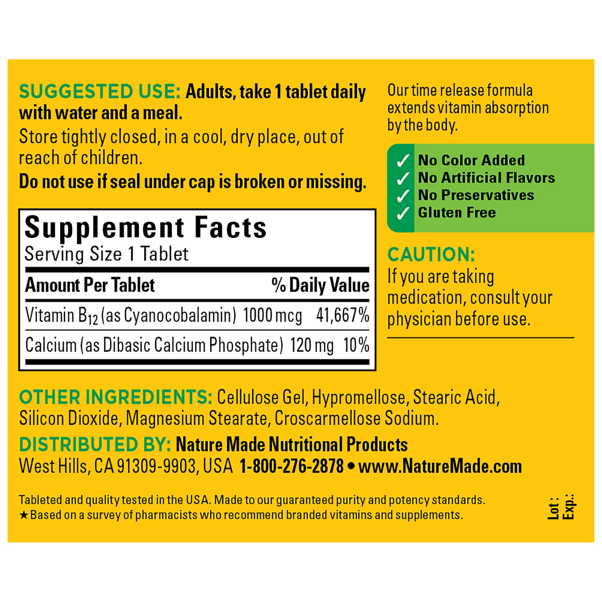 Nature Made Vitamin B12 1000 mcg, Dietary Supplement For Energy Metabolism Support Nature Made buy supplements canada