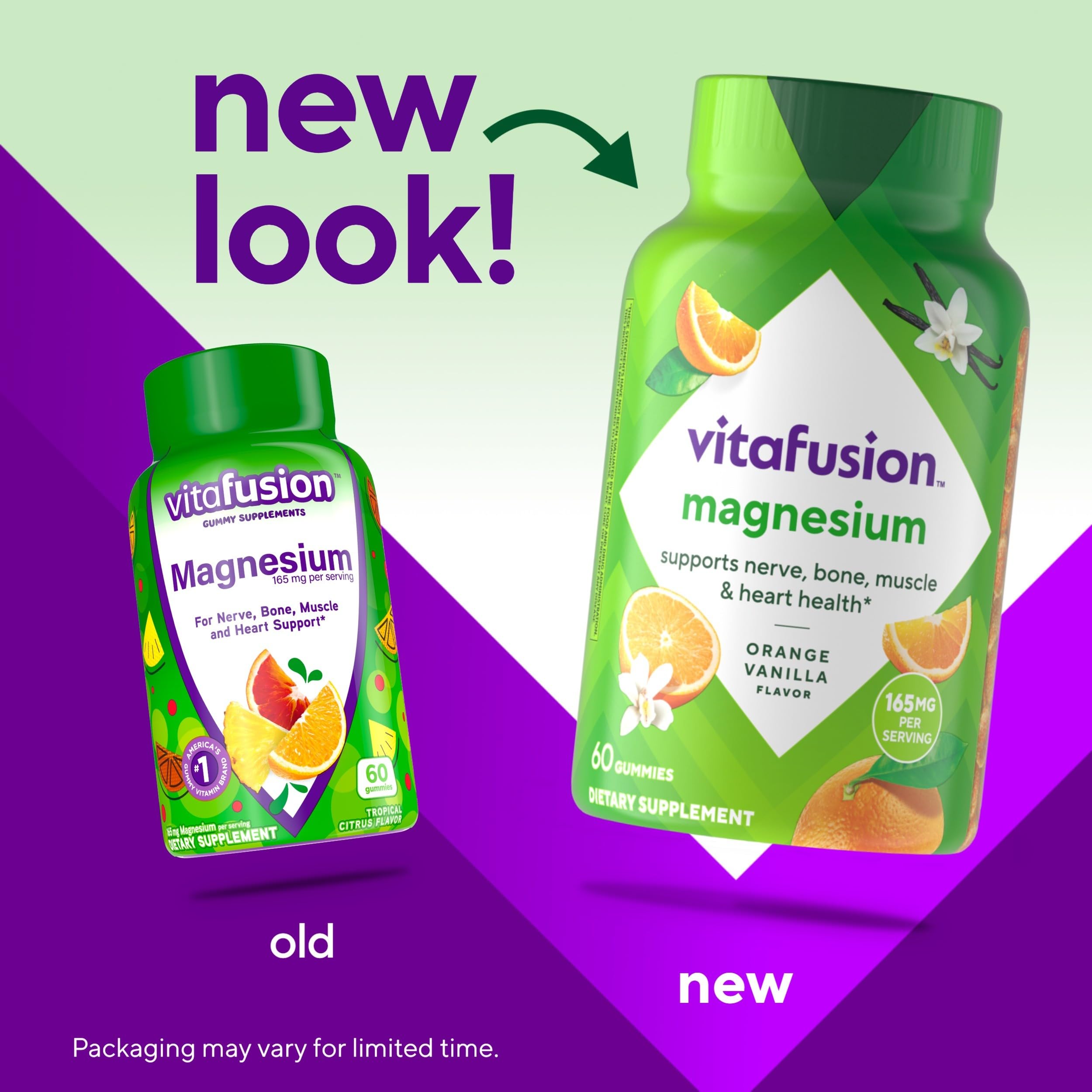 vitafusion Magnesium Gummy Supplement, Bring calm to your vitamin routine, Tropical Citrus Flavor, 60 Gummies Vitafusion buy supplements canada