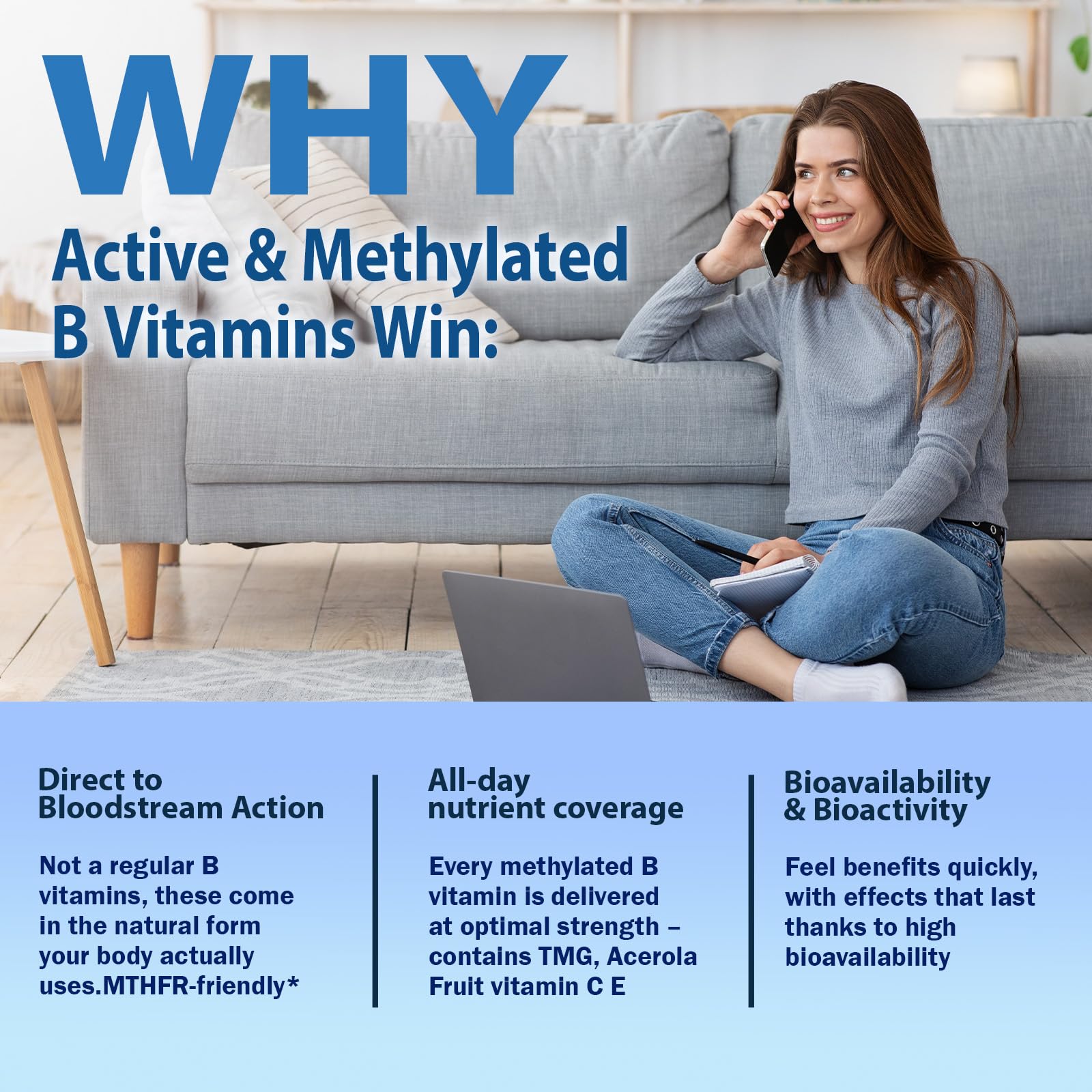 Methylated B Complex Liquid Drops, Complete Methyl B Complex Multivitamin w. 5-MTHF MethylFolate Inositol & Choline, Super B-Complex Methylated for MTHFR Support, Energy Mood Nerve & Brain Health AuraraNeNourish buy supplements canada