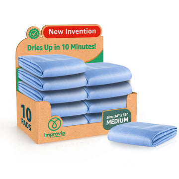 IMPROVIA® Washable Underpads 34" x 36" (Pack of 10) Heavy Absorbenc IMPROVIA buy supplements canada