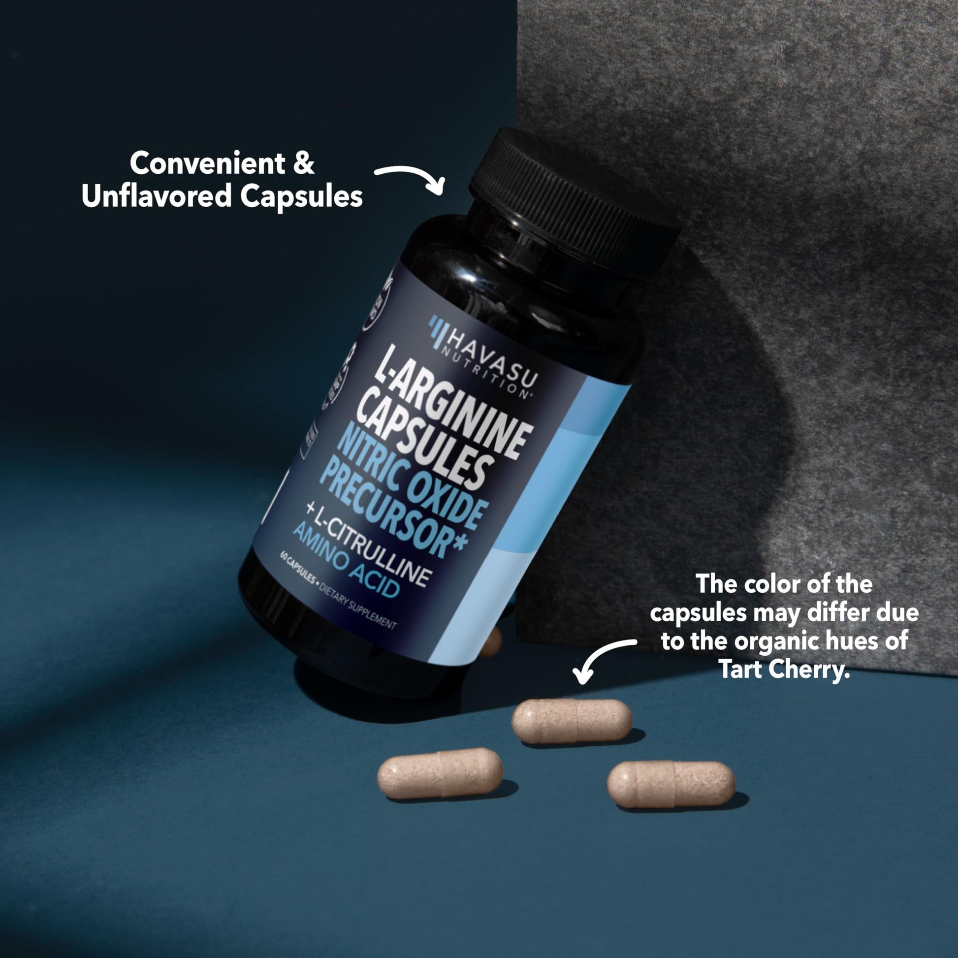 L-Arginine Capsules with L-Citrulline - Nitric Oxide Supplement - L Arginine and L Citrulline Blend - 60 Count - Vegan, Non-GMO Capsules for Performance HAVASU NUTRITION buy supplements canada