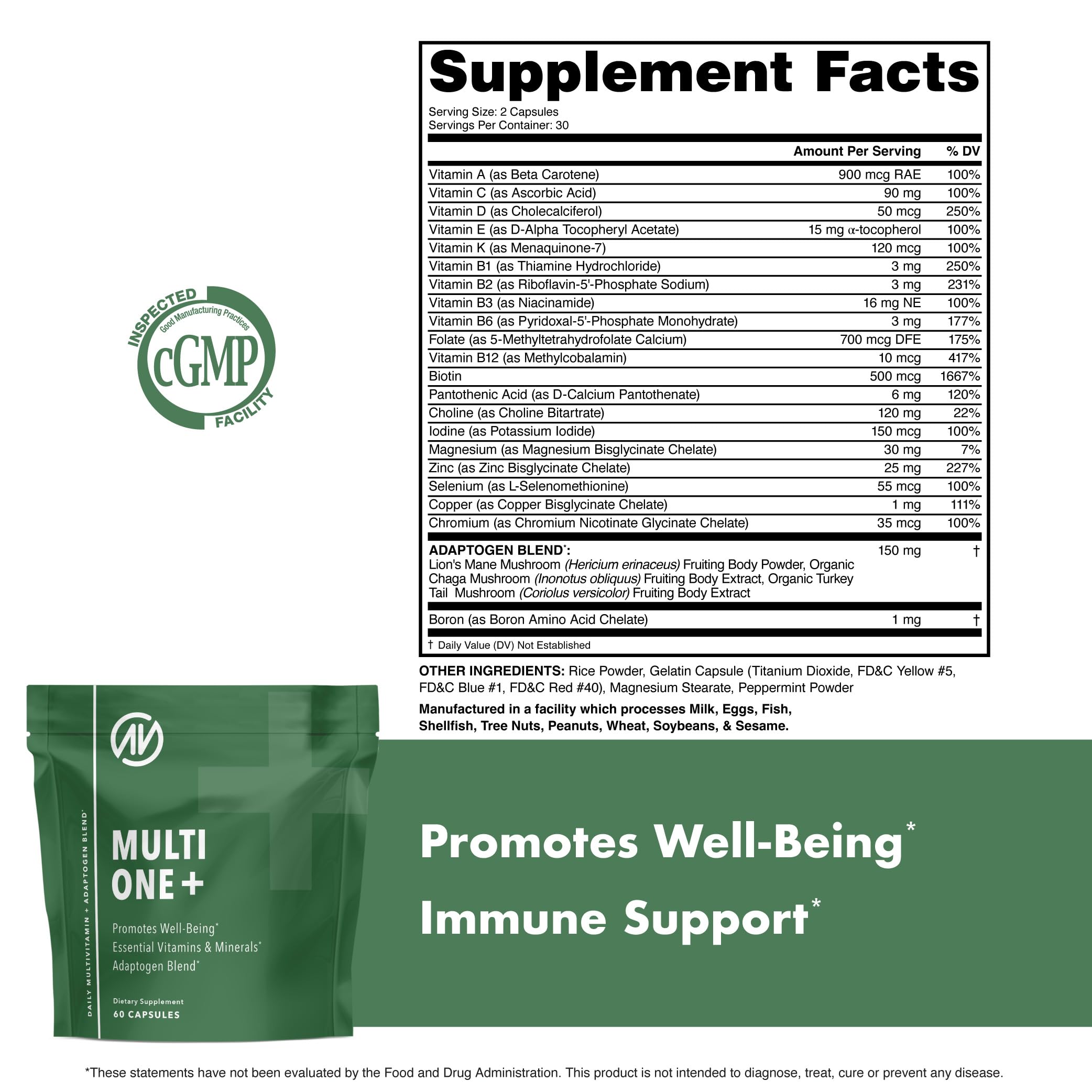 MultiOne Men & Women’s Daily Multivitamin - Essential Nutrients and Minerals for Optimal Health (60 Capsules) NutraOne buy supplements canada