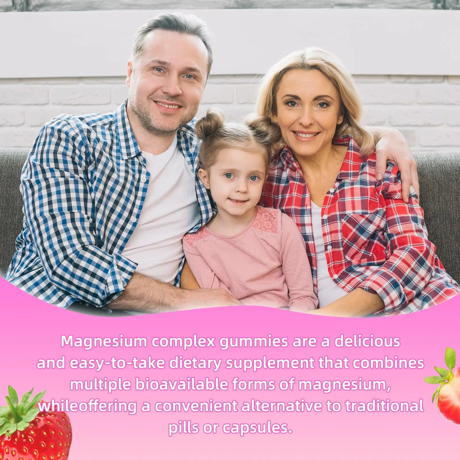 softbear Magnesium Complex Gummies for Women & Men & Kids, 8 in 1 Magnesium Complex Supplement 1000mg-Magnesium Glycinate,Citrate,Malate Supports Calm, Zzz, Muscle Cramp, Strawberry Flavor 120 Count softbear buy supplements canada