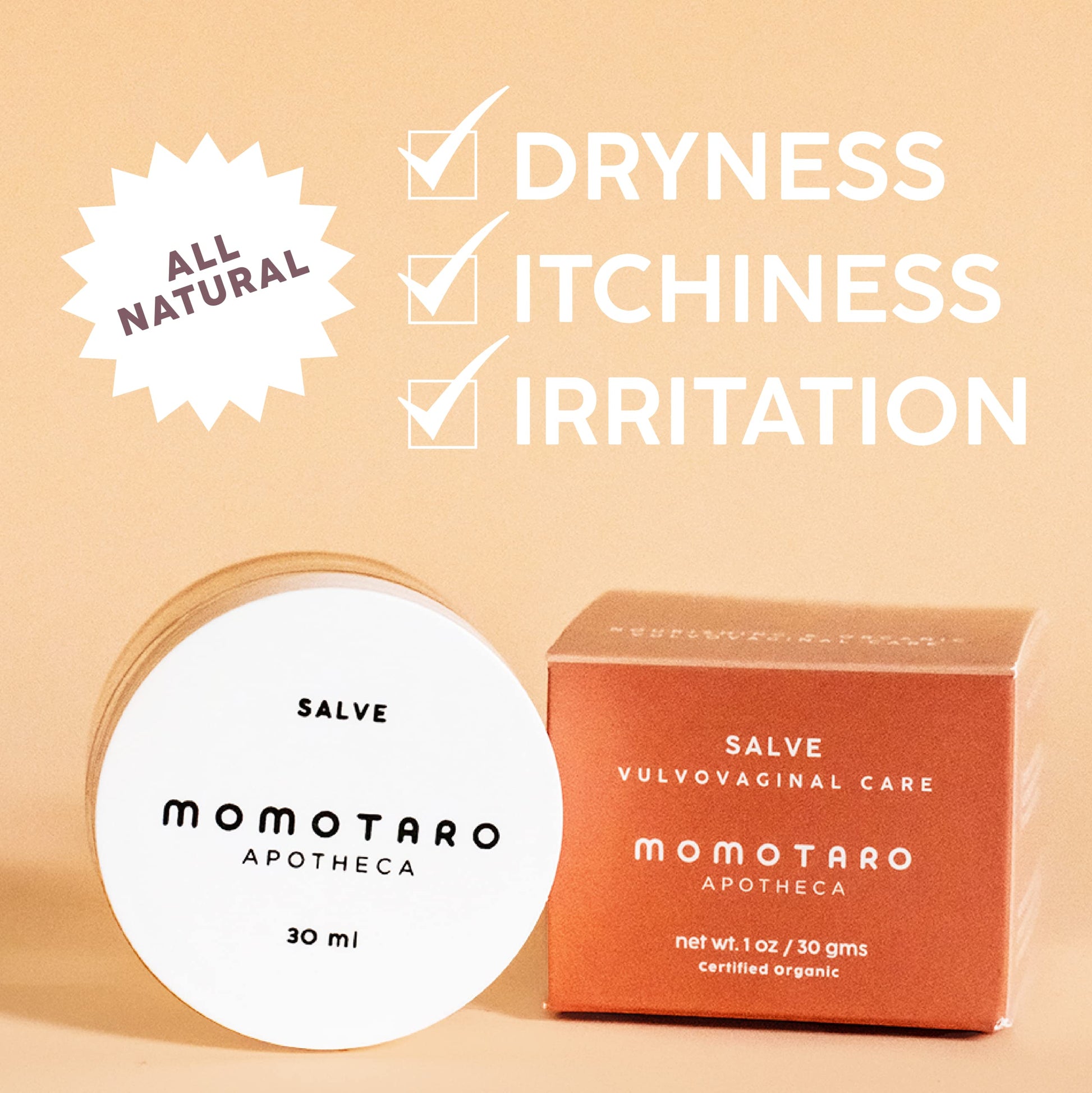 MOMOTARO APOTHECA Vaginal Moisturizer, Organic Vulva Salve - Intimate Soothing Balm MOMOTARO APOTHECA buy supplements canada