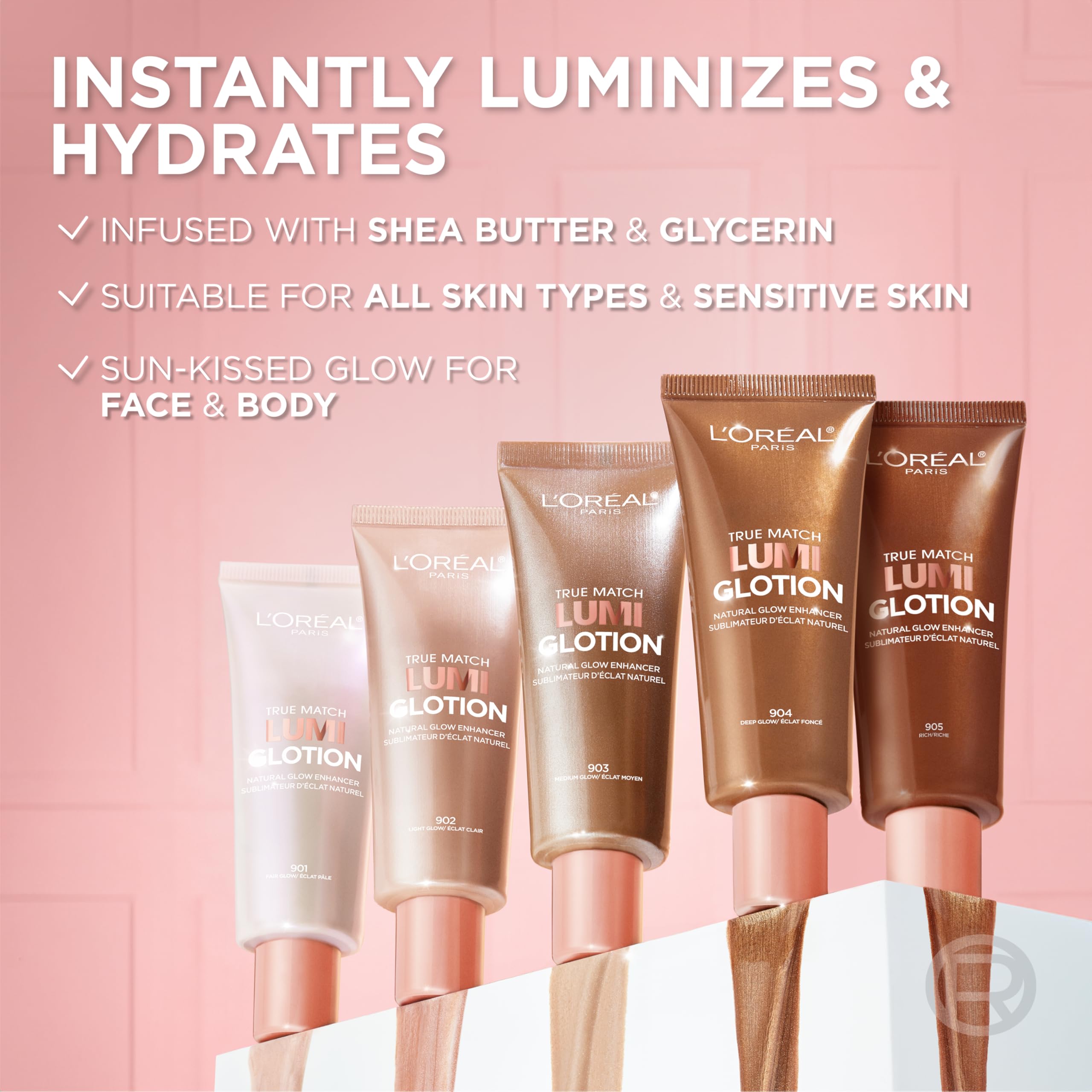 L'Oreal Paris Makeup True Match Lumi Glotion, Natural Glow Enhancer, Illuminator Highlighter, Bronzing Drops For a Sun-Kissed Glow, 903 Medium L'Oreal Paris buy supplements canada