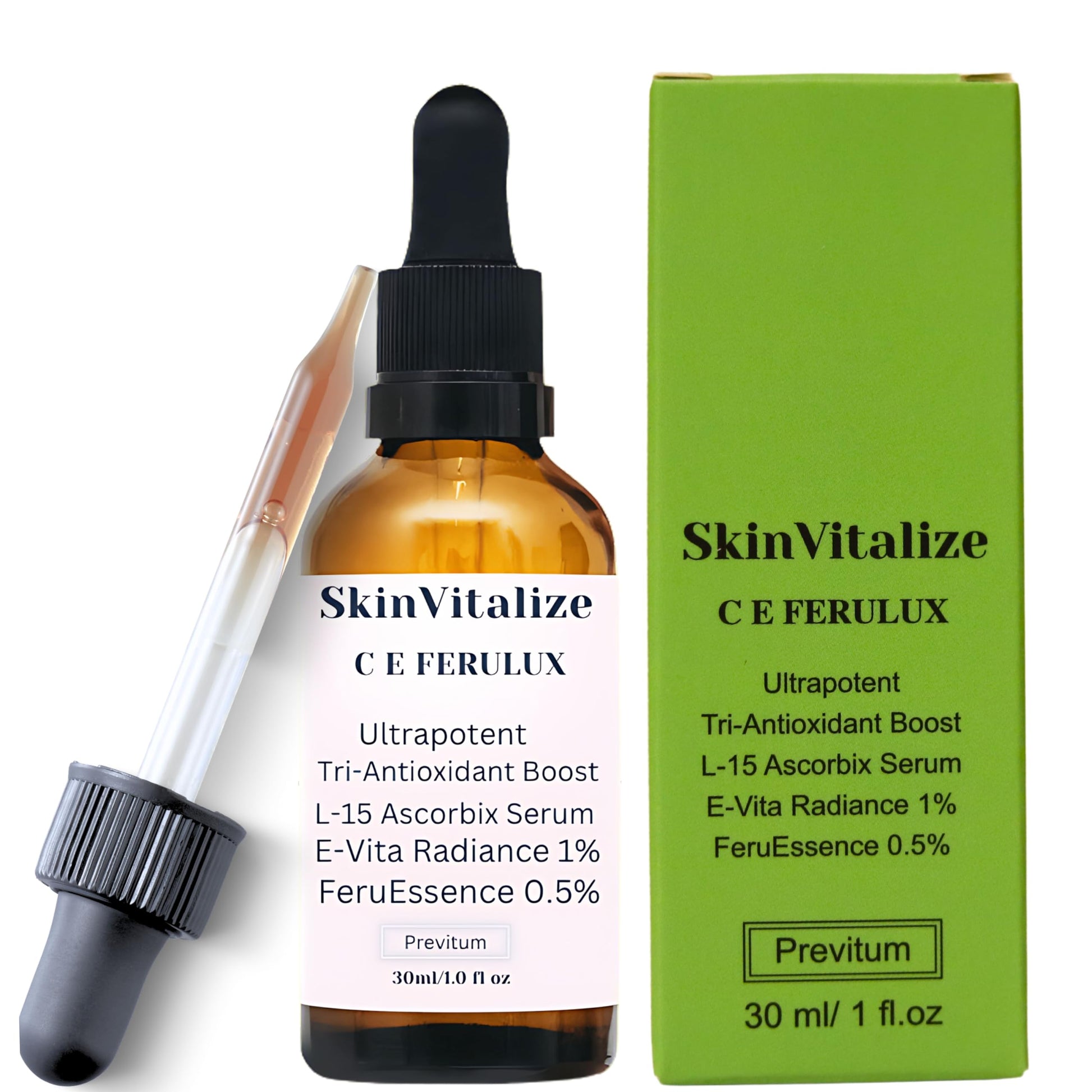 SkinVitalize C E ferulux Vitamin C Serum - 30ml: Advanced Formula for Fighting with Wrinkles Msupps.com buy supplements canada