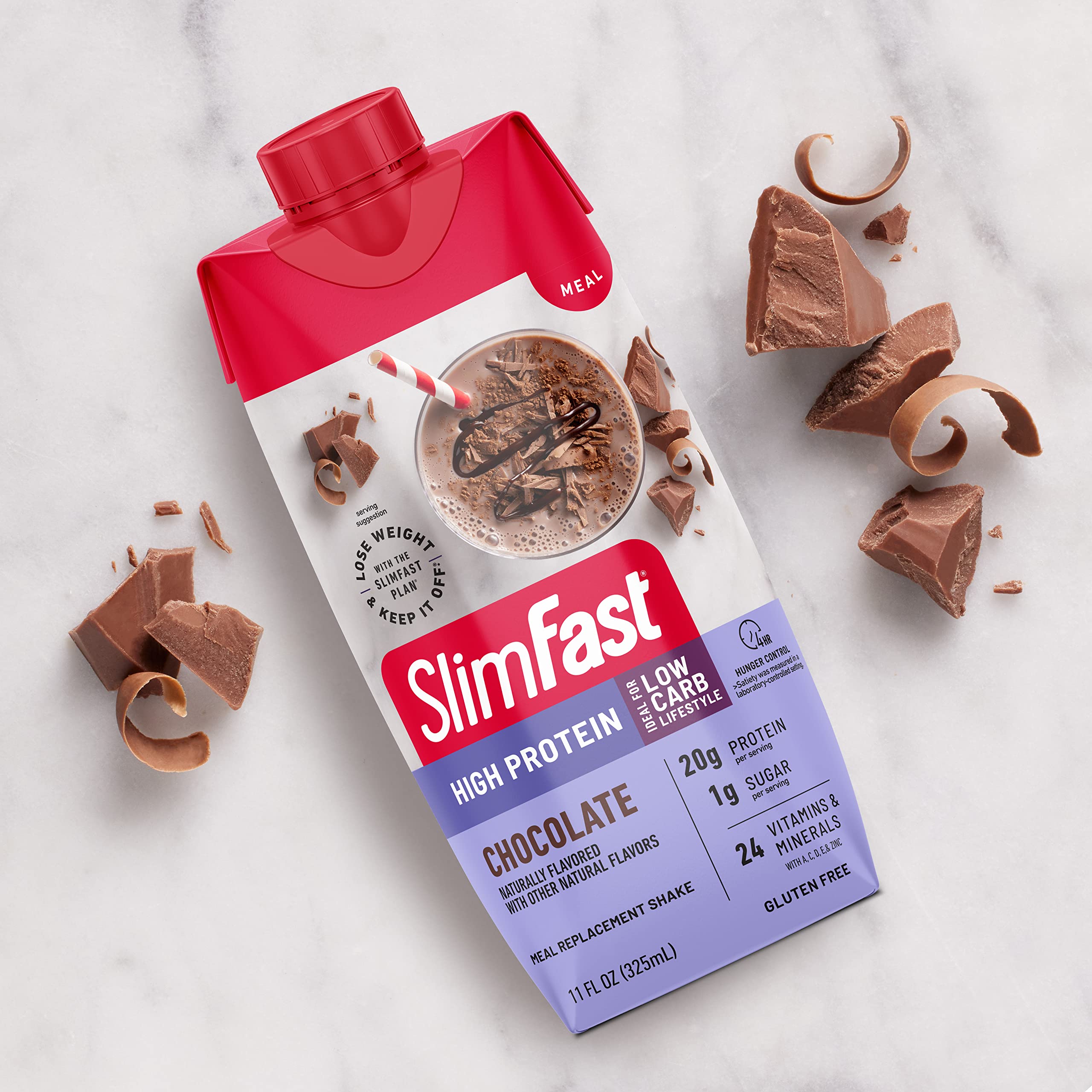 SlimFast Protein Shake, Chocolate- 20g Protein, Meal Replacement Shake Ready to Drink SlimFast buy supplements canada