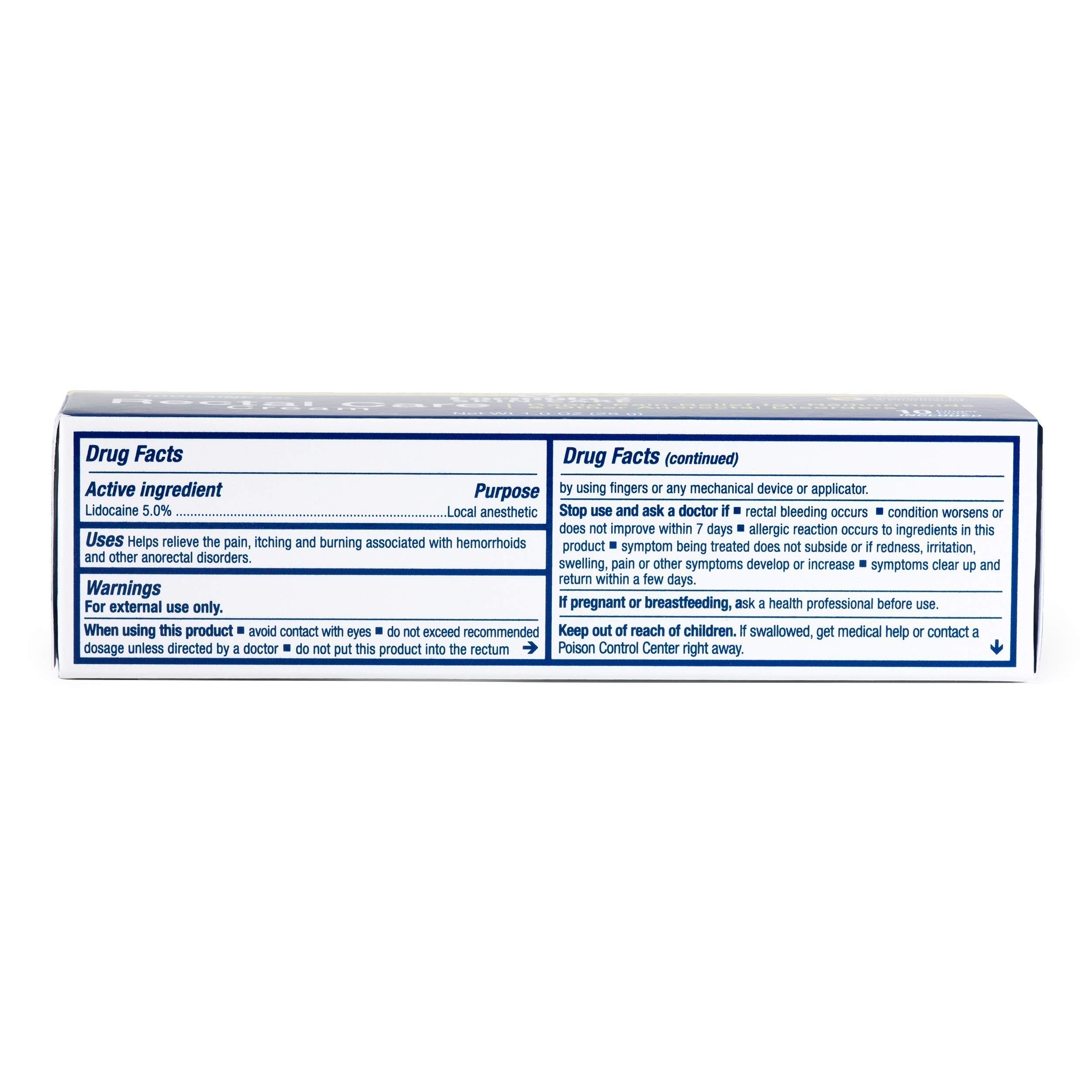 Pharmacist Formulated - Rectal Care Cream - Pain Relief for Hemorrhoids Formula 2 Skin Care buy supplements canada