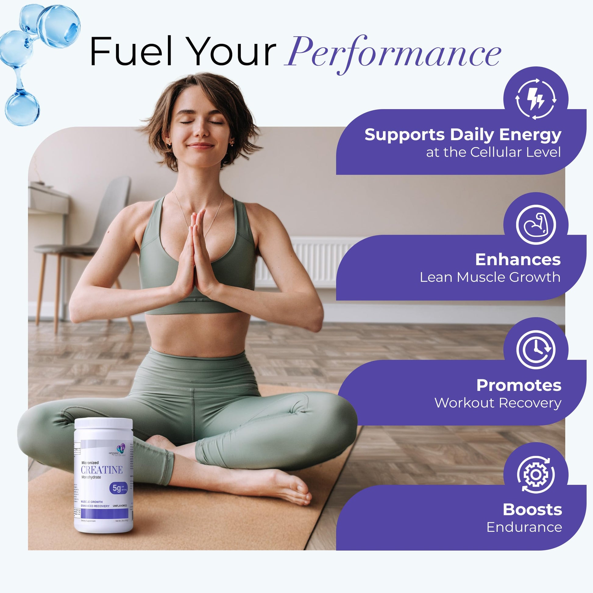 Organic Excellence Creatine Monohydrate – Micronized Creatine Powder for Muscle Growth, Strength & Recovery – Unflavored, 115 Servings Organic Excellence buy supplements canada