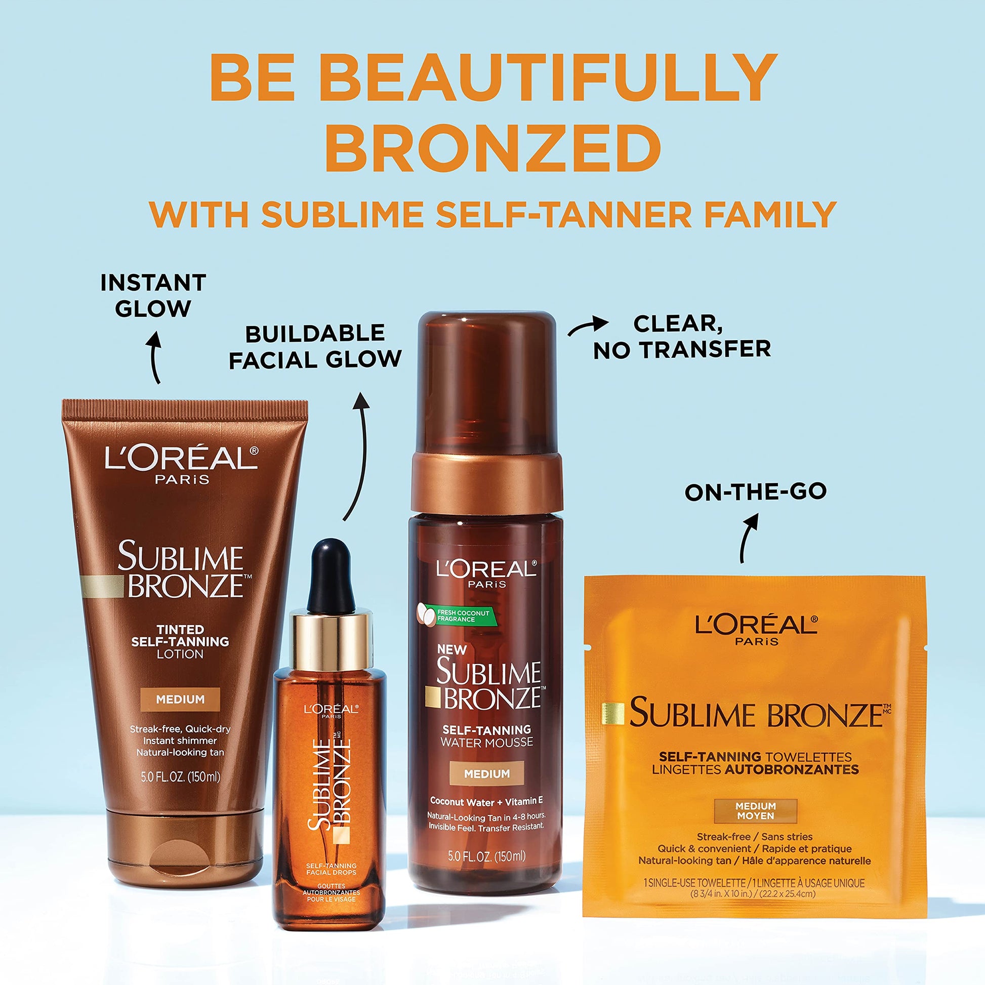 L'Oreal Paris Sublime Bronze Self Tanning Towelettes, Streak-Free, Natural Looking Tan, 6 ct L'Oreal Paris buy supplements canada