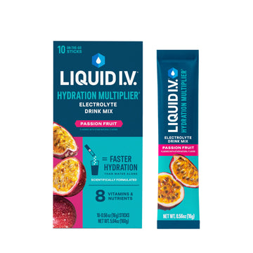 Liquid I.V.® Hydration Multiplier - Passion Fruit | Electrolyte Powder Drink Mix | 1 Pack (10 Servings) Liquid I.V. buy supplements canada