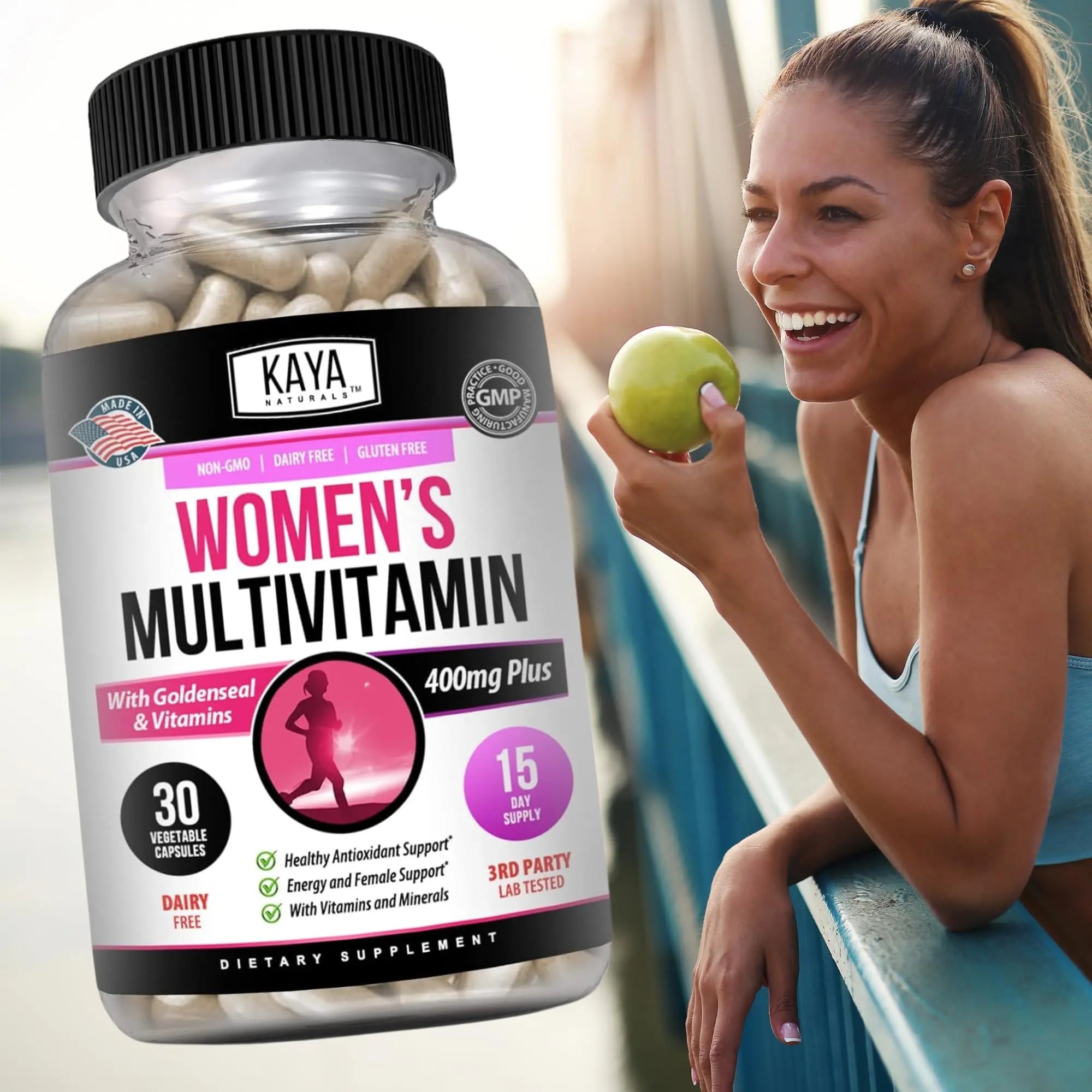 Kaya Naturals Women's Multivitamin, Overall Healthy Antioxidant, and Immune Support, Vitamins A, D, C, E, Biotin Kaya Naturals buy supplements canada