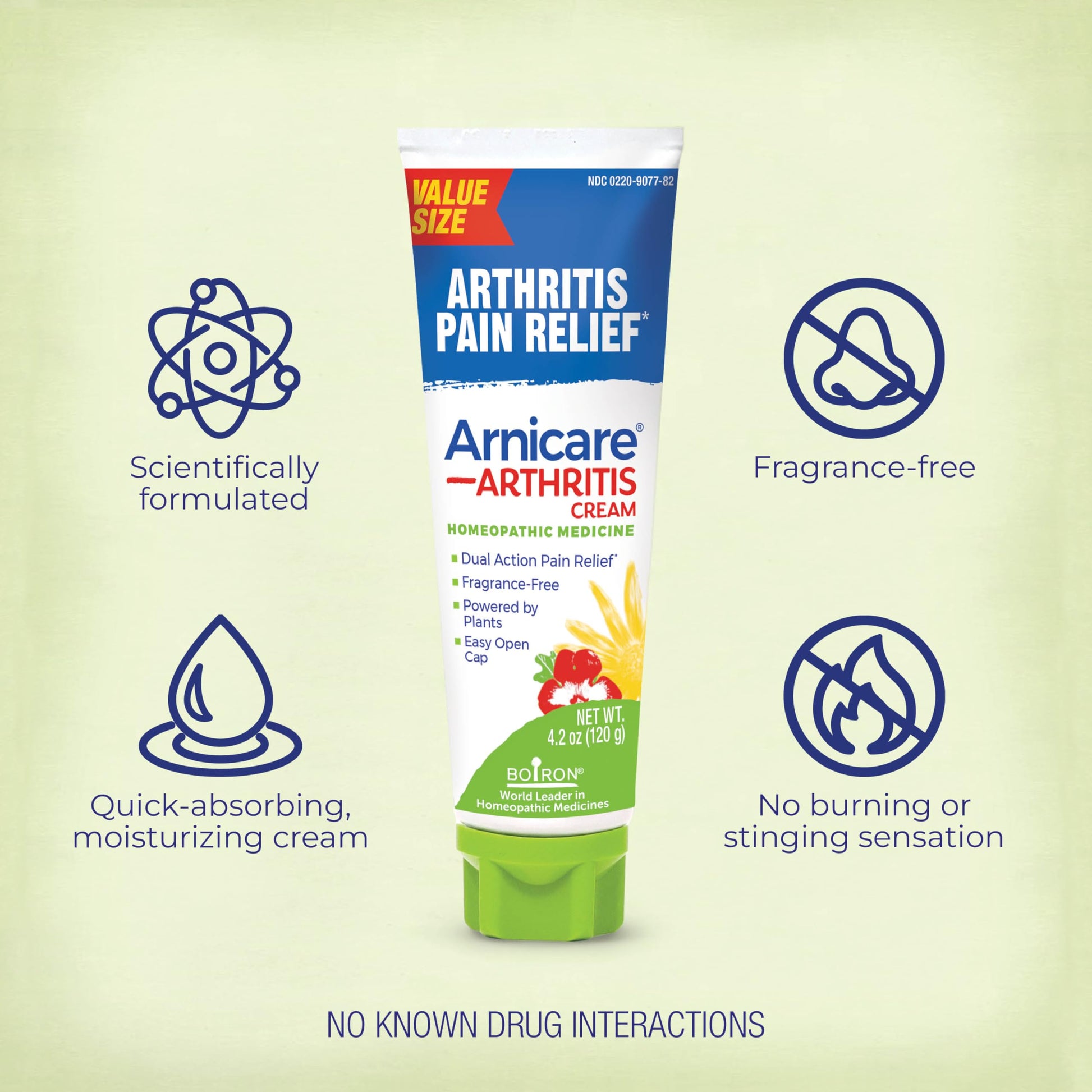 Boiron Arnicare Arthritis Cream for Pain Relief of Knees, Hands, Wrists, Elbows, Joints & Muscles – Quickly Absorbed & Fragrance-Free – 4.2 oz Boiron buy supplements canada