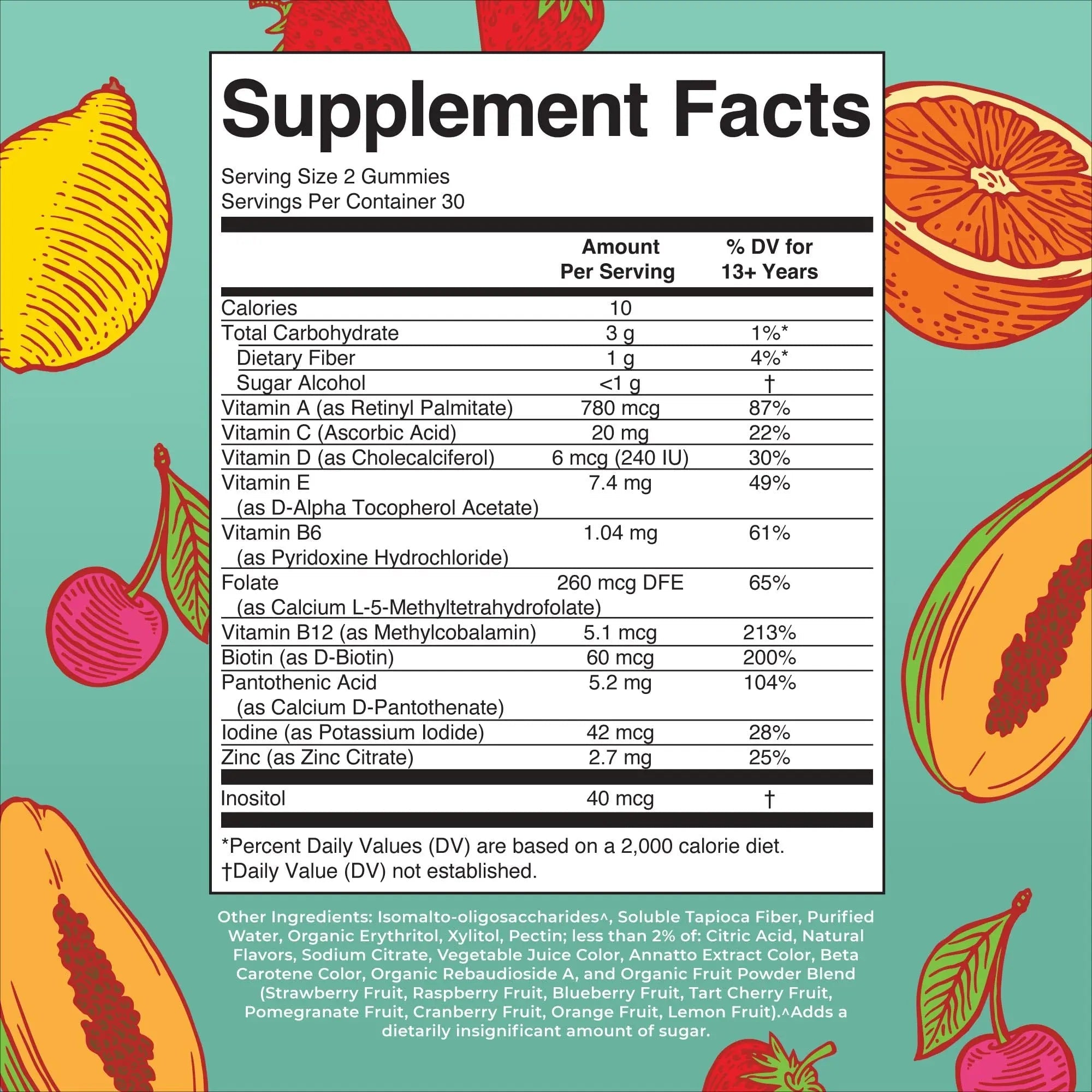 MaryRuth Organics Multivitamin for Teens | Teen Multivitamin Multimineral Gummies with Vitamin B, C, D and E, Biotin, Zinc MaryRuth Organics buy supplements canada