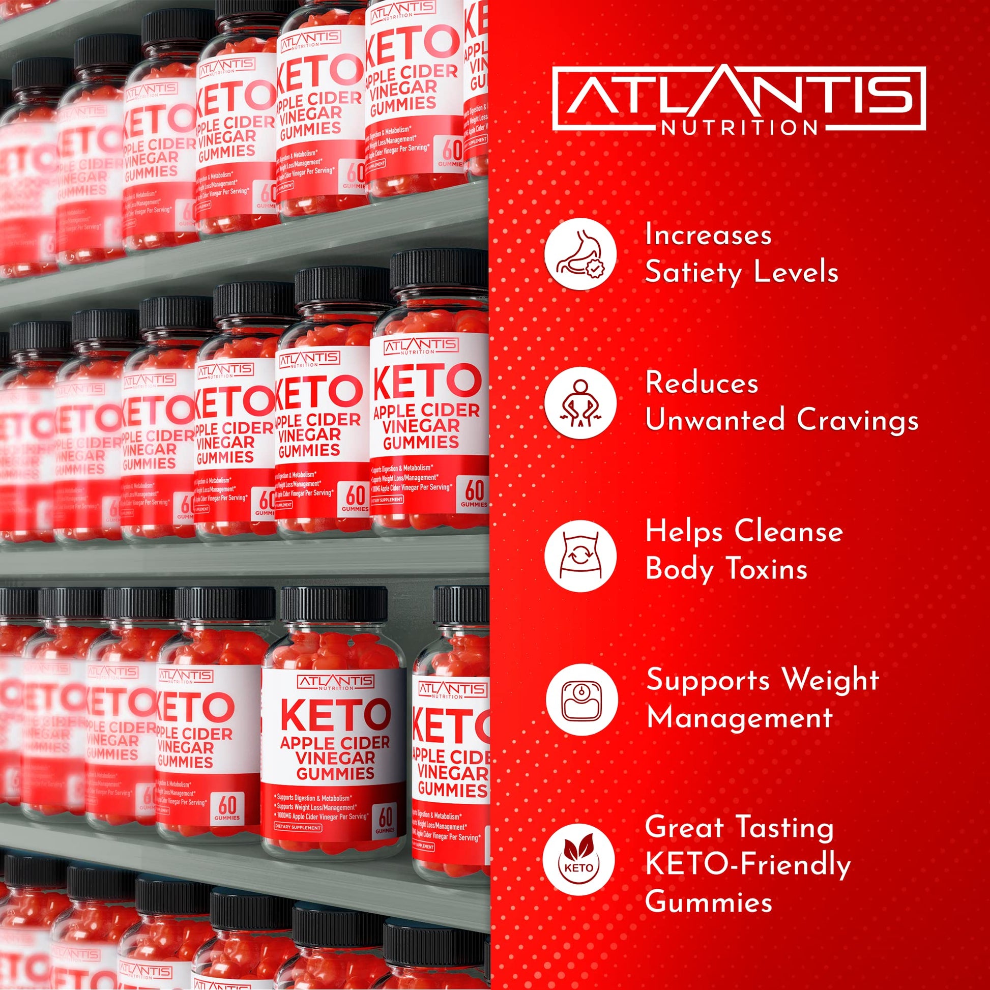 Keto ACV Gummies for Weight Loss - Apple Cider Vinegar Keto ACV Gummies Formulated Atlantis Nutrition buy supplements canada