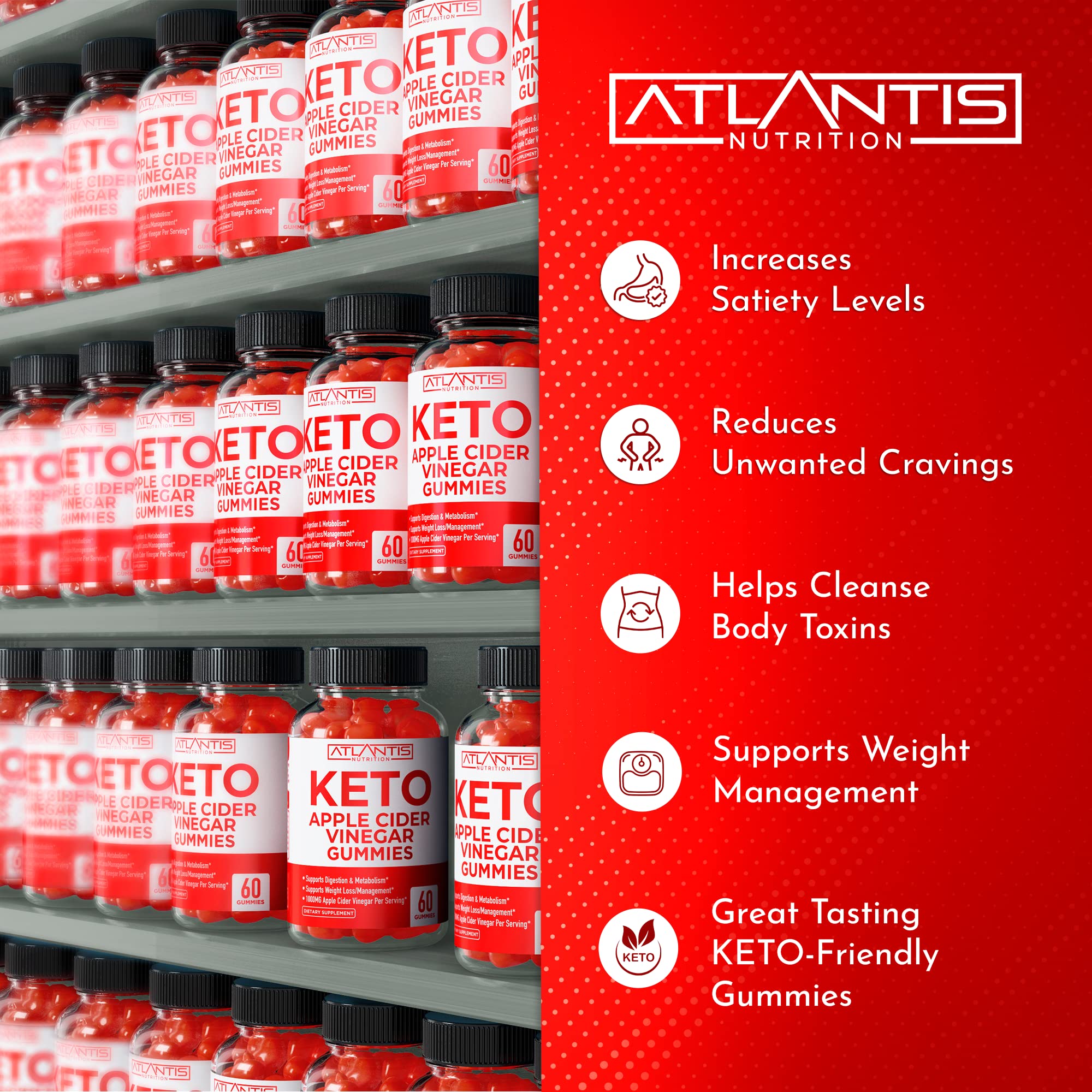 Keto ACV Gummies for Weight Loss - Apple Cider Vinegar Keto ACV Gummies Formulated Atlantis Nutrition buy supplements canada