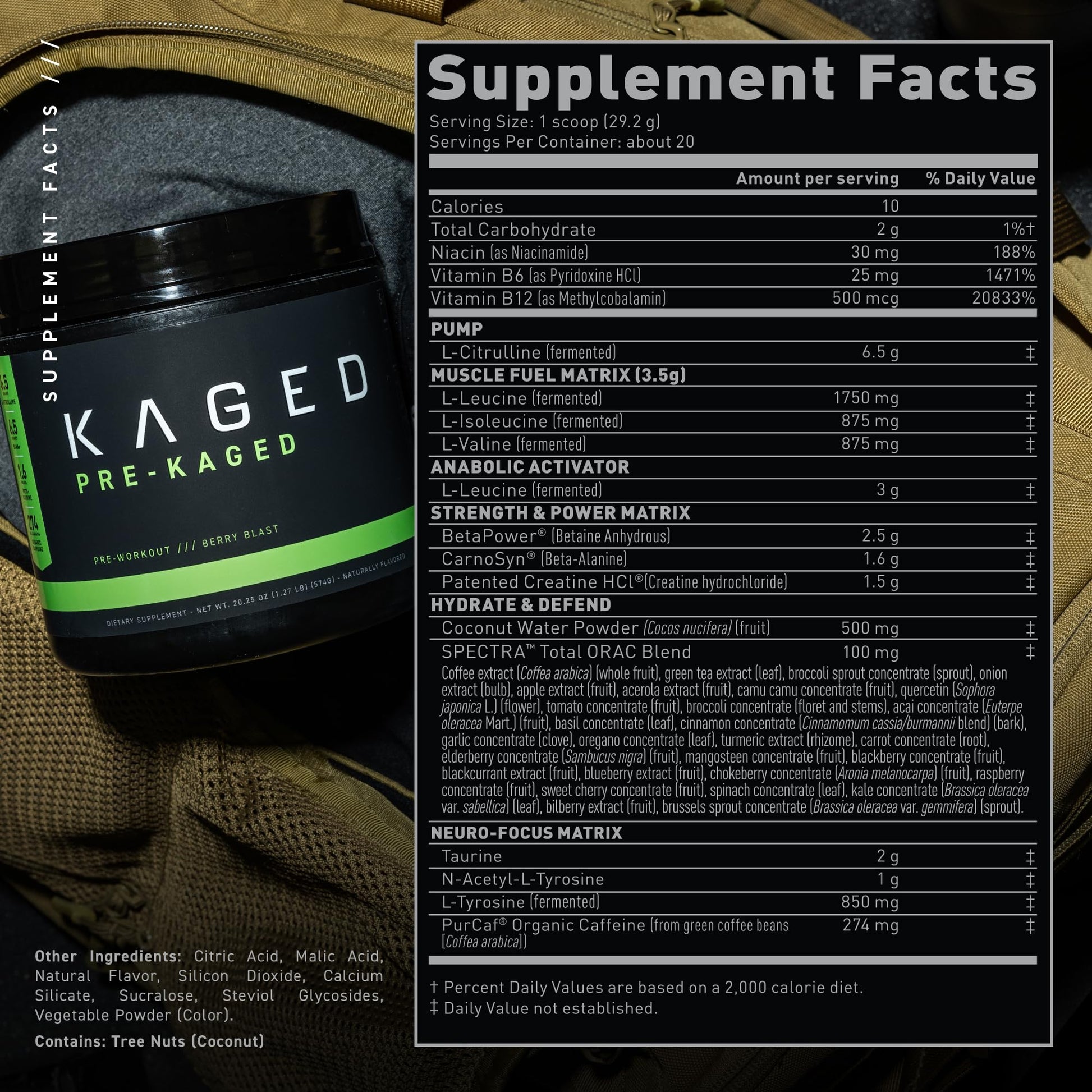 Kaged Original Pre Workout Powder | Berry Blast | Pre-Kaged | Formulated with Creatine Kaged buy supplements canada