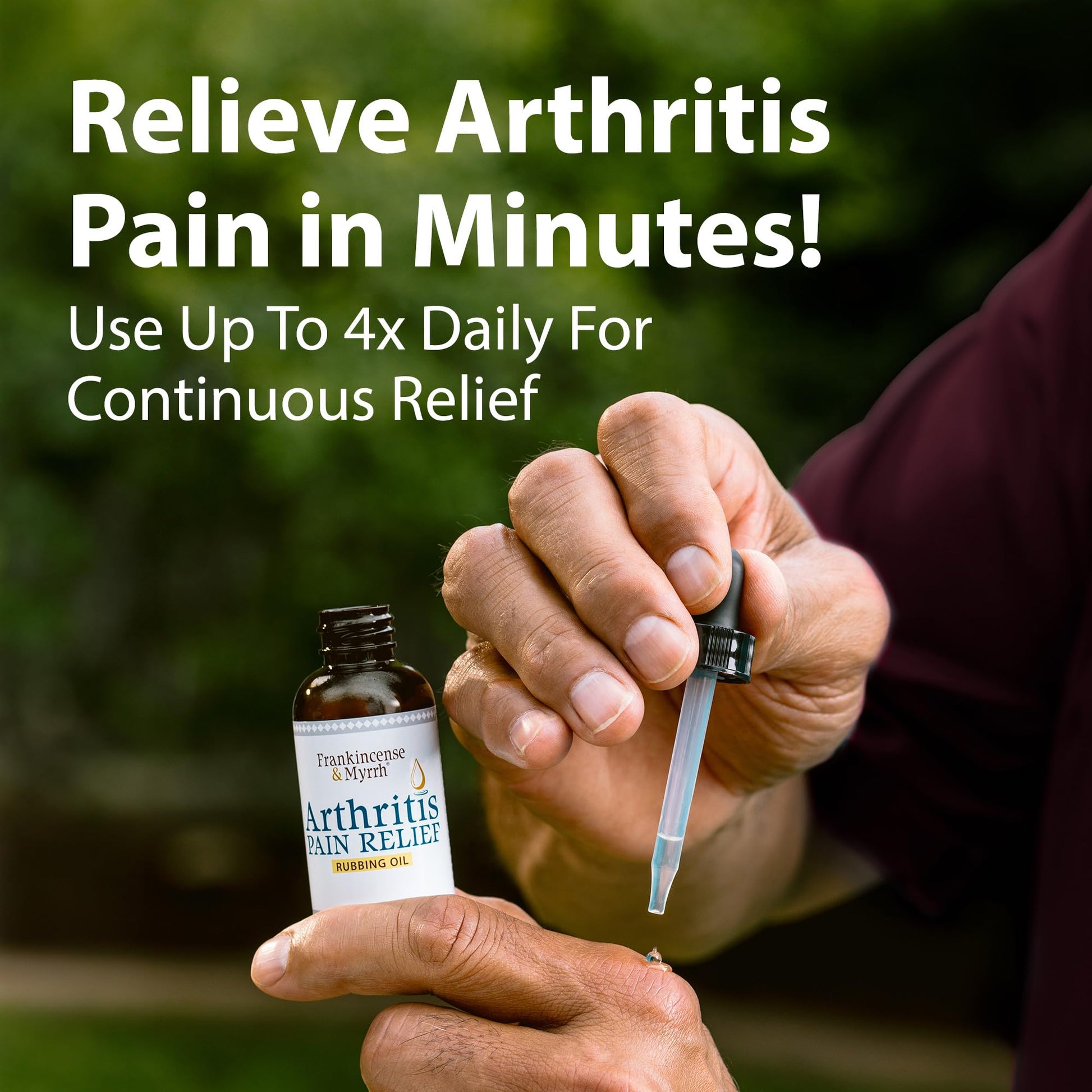Frankincense & Myrrh Arthritis Pain Relief Rubbing Oil – Arthritis Pain Reliever with Frankincense Essential Oil for Sciatica, Lower Back, Neck, Hands, Knees, Joints and Shoulders, 2 fl.oz. - 1 Pack FRANKINCENSE & MYRRH buy supplements canada