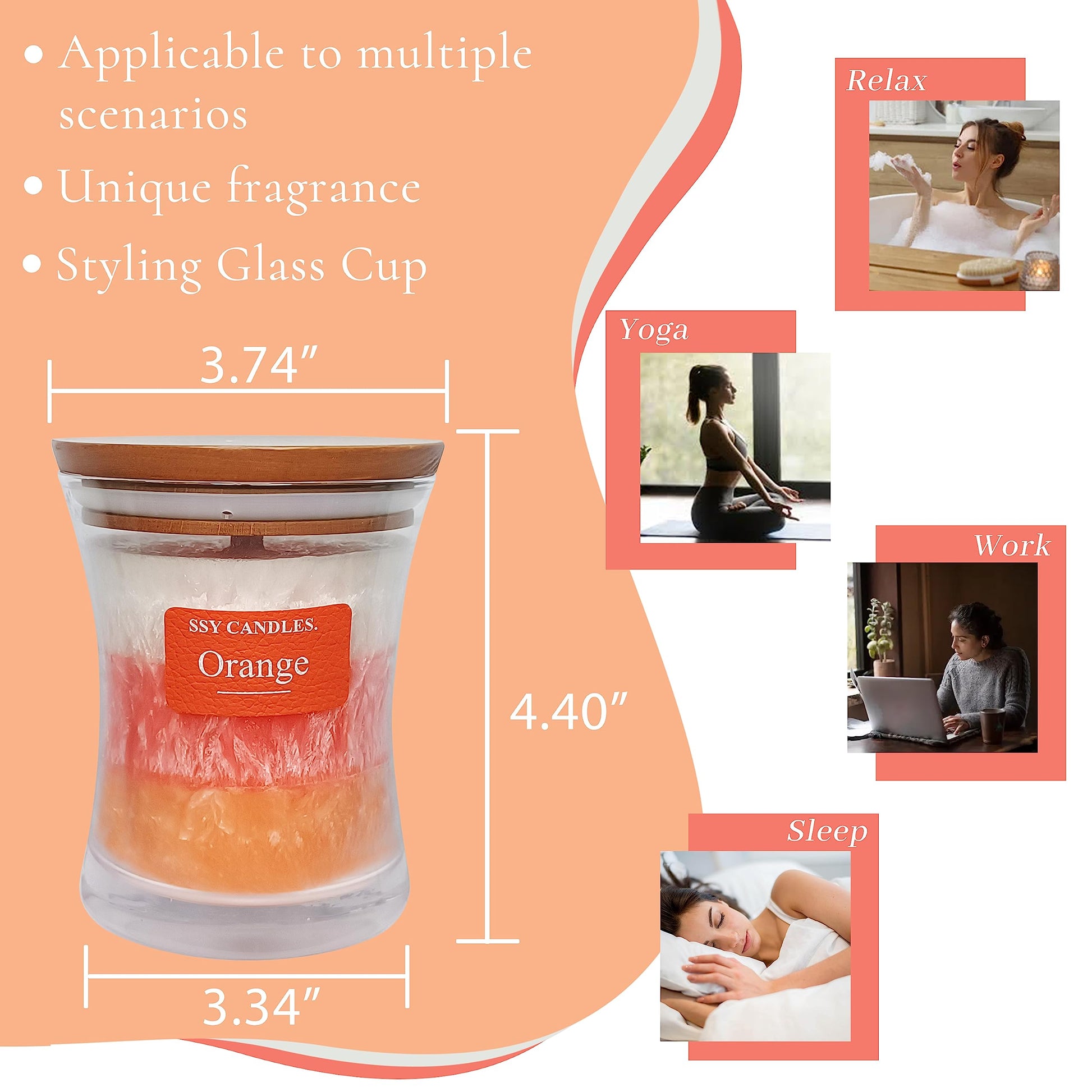 Citrus Jar Aromatherapy Candle Scented Candle Handmade Soy Candles Wood Candles Wick Fragrance SEUCRWAX buy supplements canada