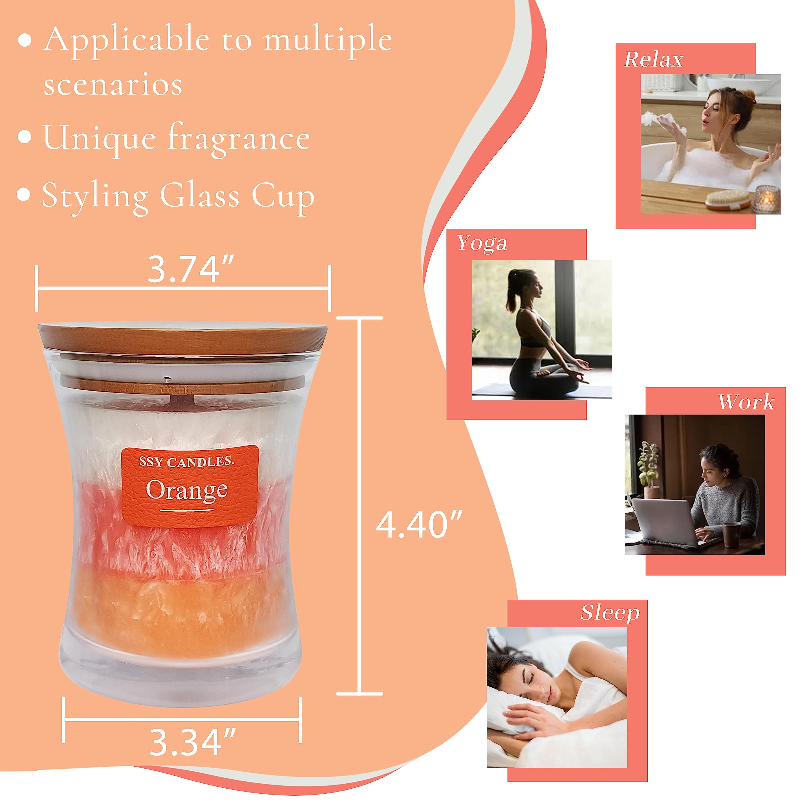 Citrus Jar Aromatherapy Candle Scented Candle Handmade Soy Candles Wood Candles Wick Fragrance SEUCRWAX buy supplements canada