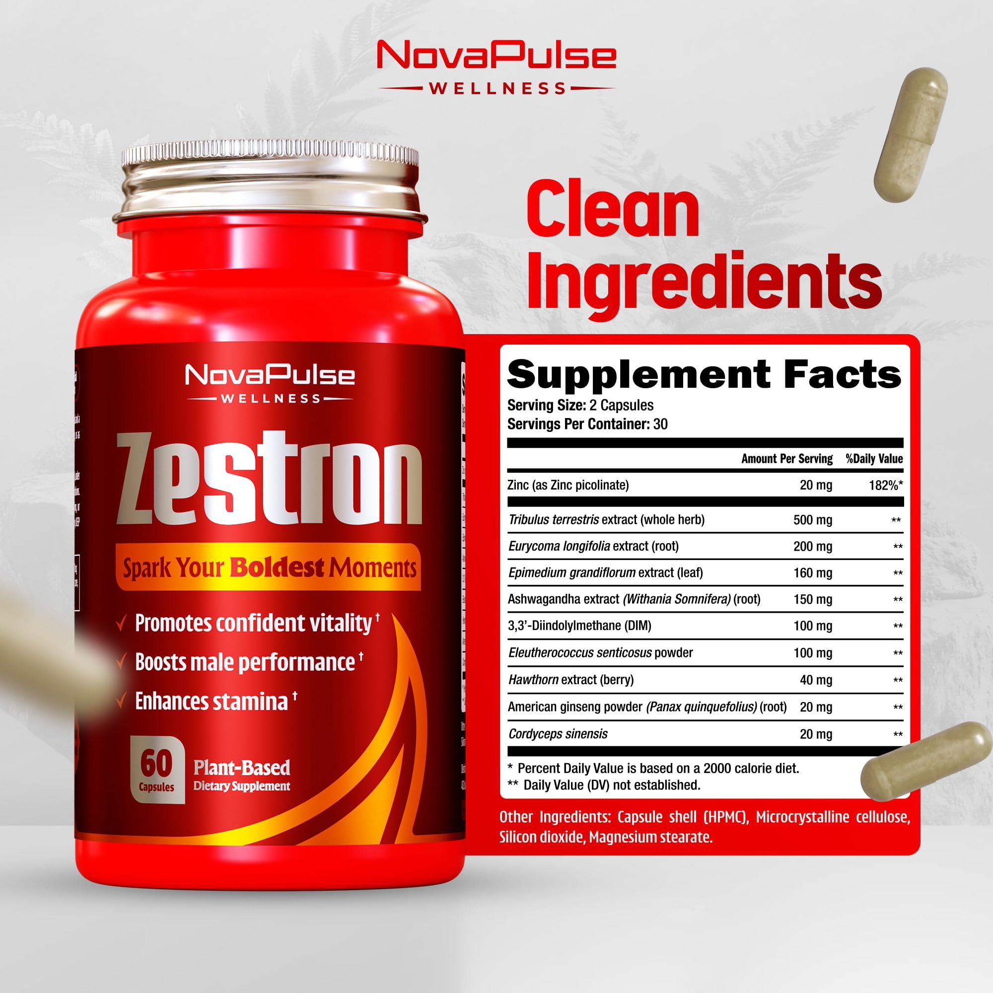 Male Enhancing Supplement Fast Acting Enlargement Pills for Men - Enhanced Size, Drive, Blood Flow, Libido, Testosterone Booster, Strength, Endurance - Boost Performance & Confidence - 60 Capsules NovaPulse Wellness buy supplements canada