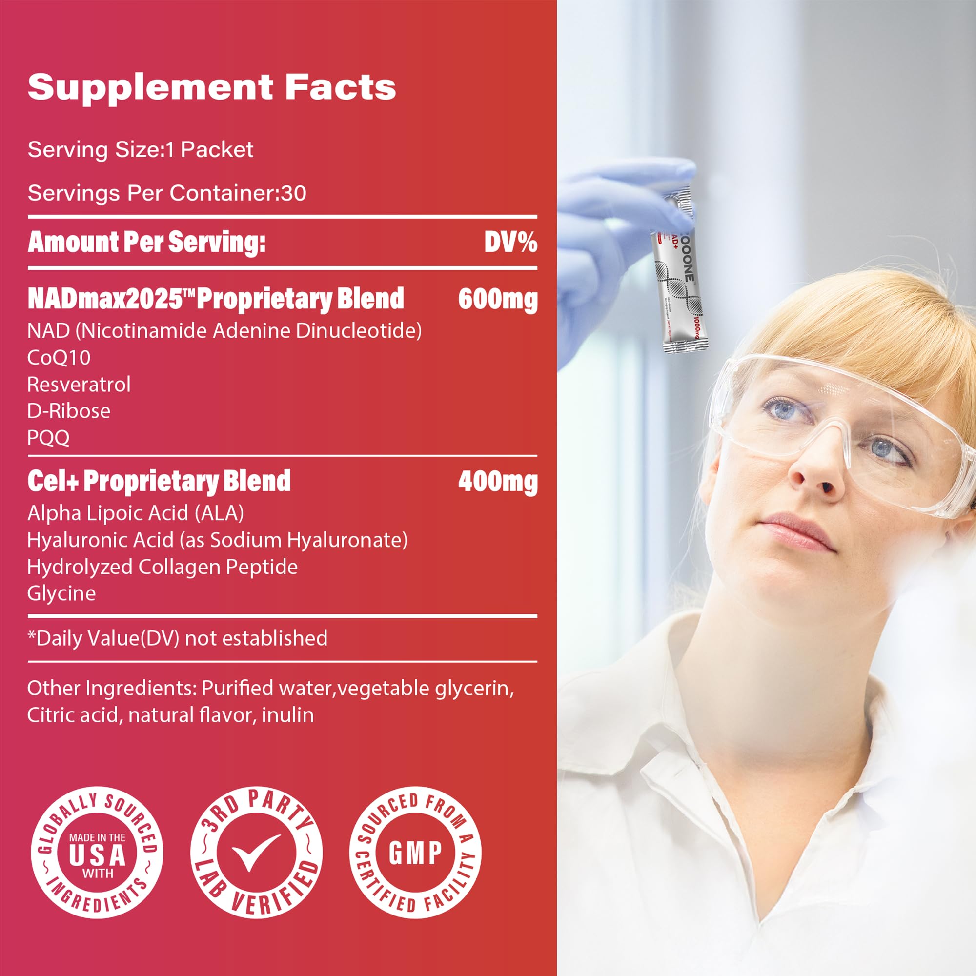 zooone- NAD+ Supplement 30pcs, Premium Nicotinamide Riboside & Resveratrol, DNA Repair & Healthy Aging， Advanced NAD Supplement for Men & Women, Boosts Cellular Energy. zooone buy supplements canada