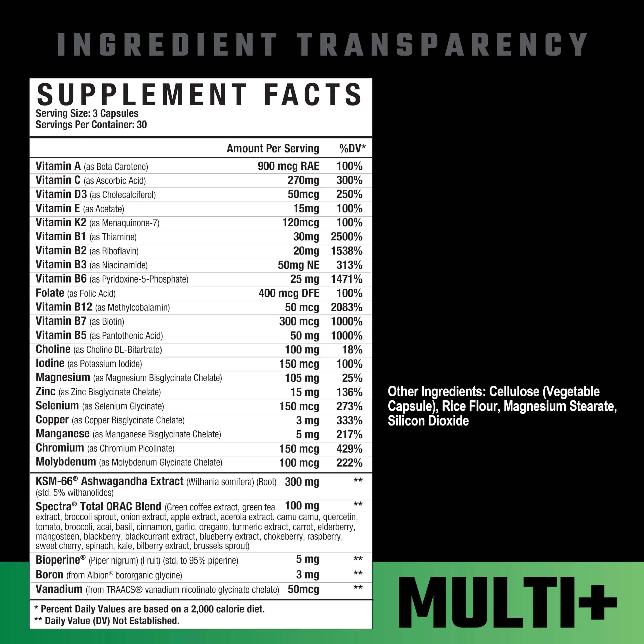 Axe & Sledge Multi Plus Multivitamin | 24 Bioavailable Vitamins & Minerals, Ashwagandha | Multivitamin for Women and Men Axe & Sledge buy supplements canada