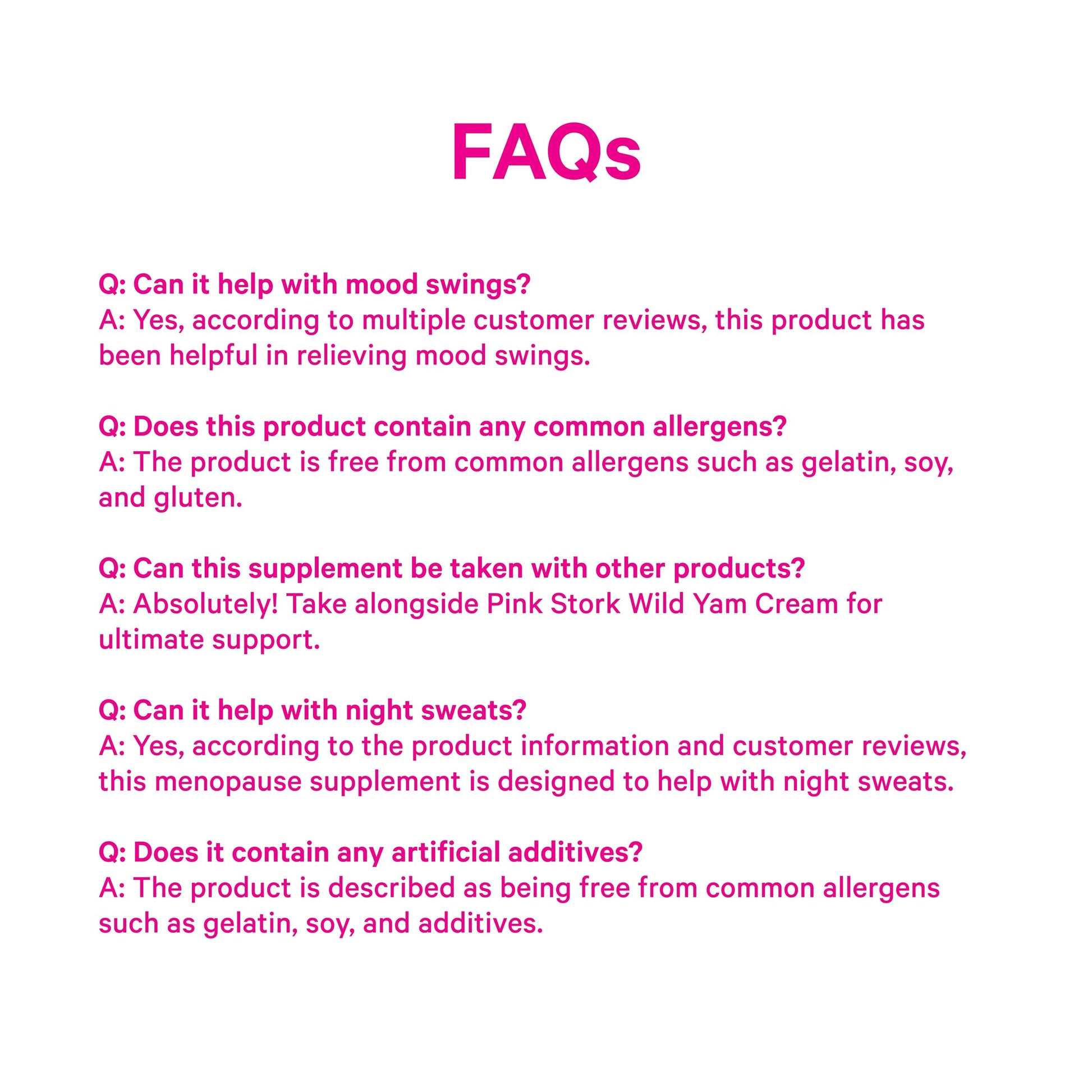 Pink Stork Menopause Support for Women - Hot Flash, Mood, Sleep, Weight, Cortisol & Hormonal Balance - Vegan, Estrogen-Free Perimenopause Relief - Ashwagandha, Maca - 60 Capsules Pink Stork buy supplements canada