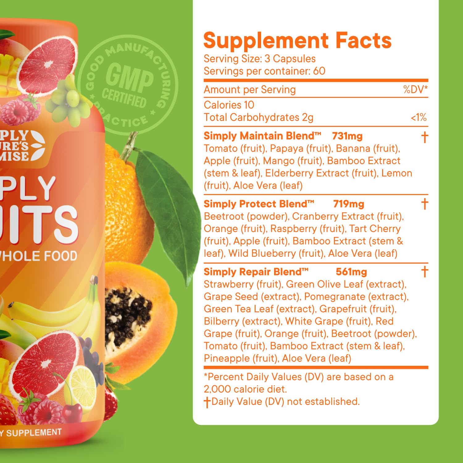 Simply Nature's Promise - Packed with Over 40 Different Fruits & Vegetables Simply Nature's Promise buy supplements canada