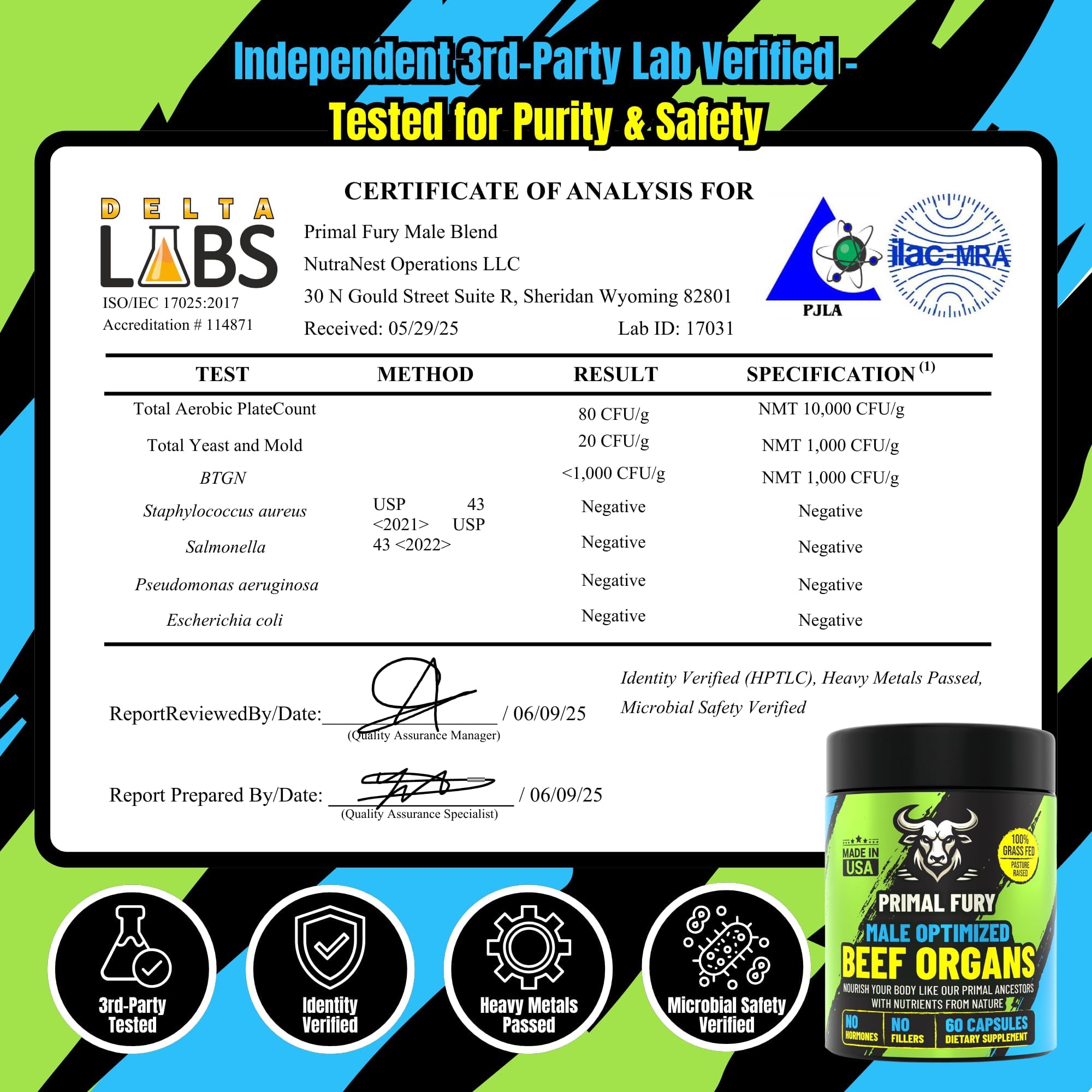 Grass Fed Beef Organ Supplement for Men - Male Optimization Pills - 6 Vital Beef Organs to Drive Prostate Health & Peak Performance, Made in USA, 90 Capsules (2 Pack) PRIMAL FURY buy supplements canada