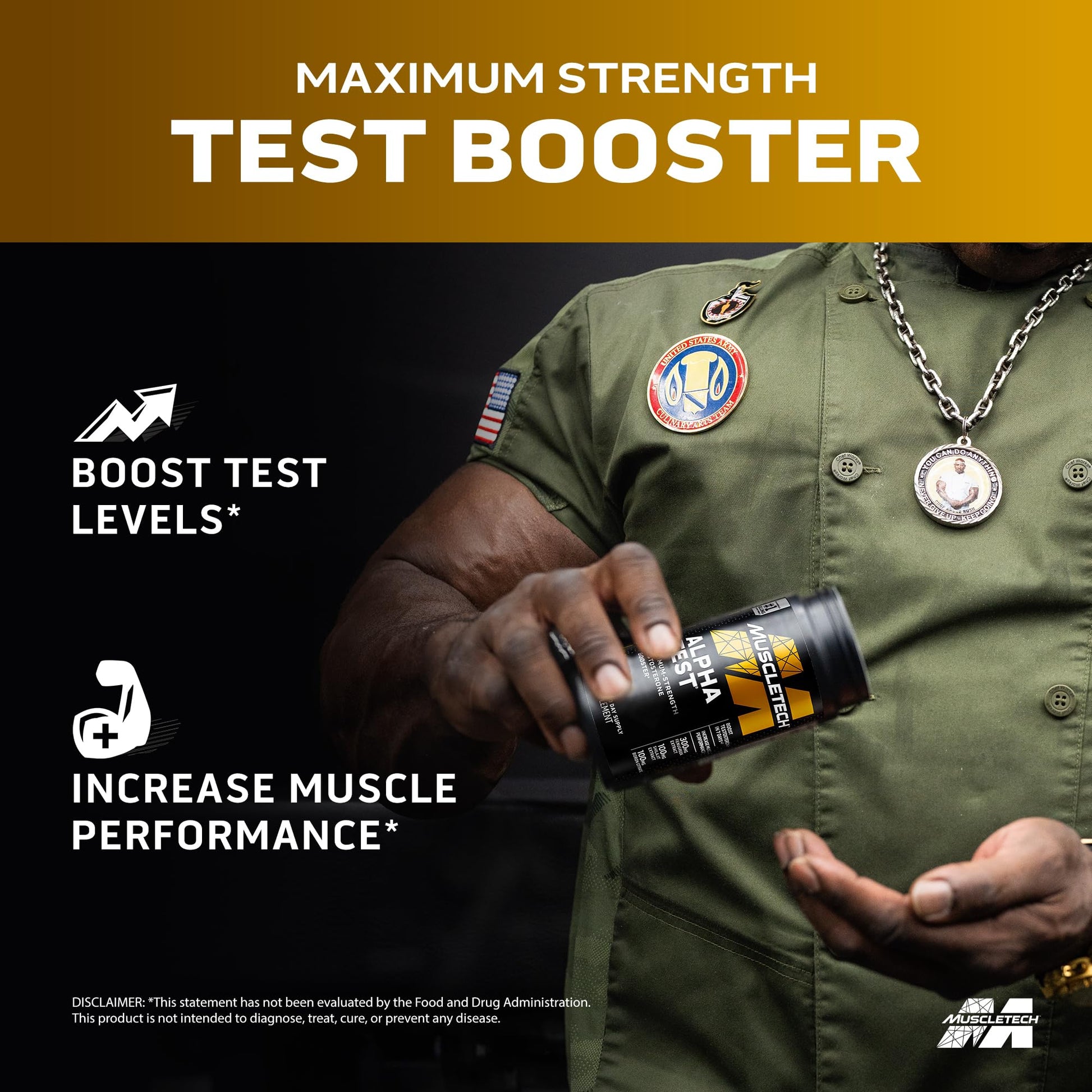 MuscleTech Testosterone Booster for Men, AlphaTest - T-Boost Mens Supplement with Tribulus Terrestris & Boron - Daily Male Gym Workout Supplements MuscleTech buy supplements canada